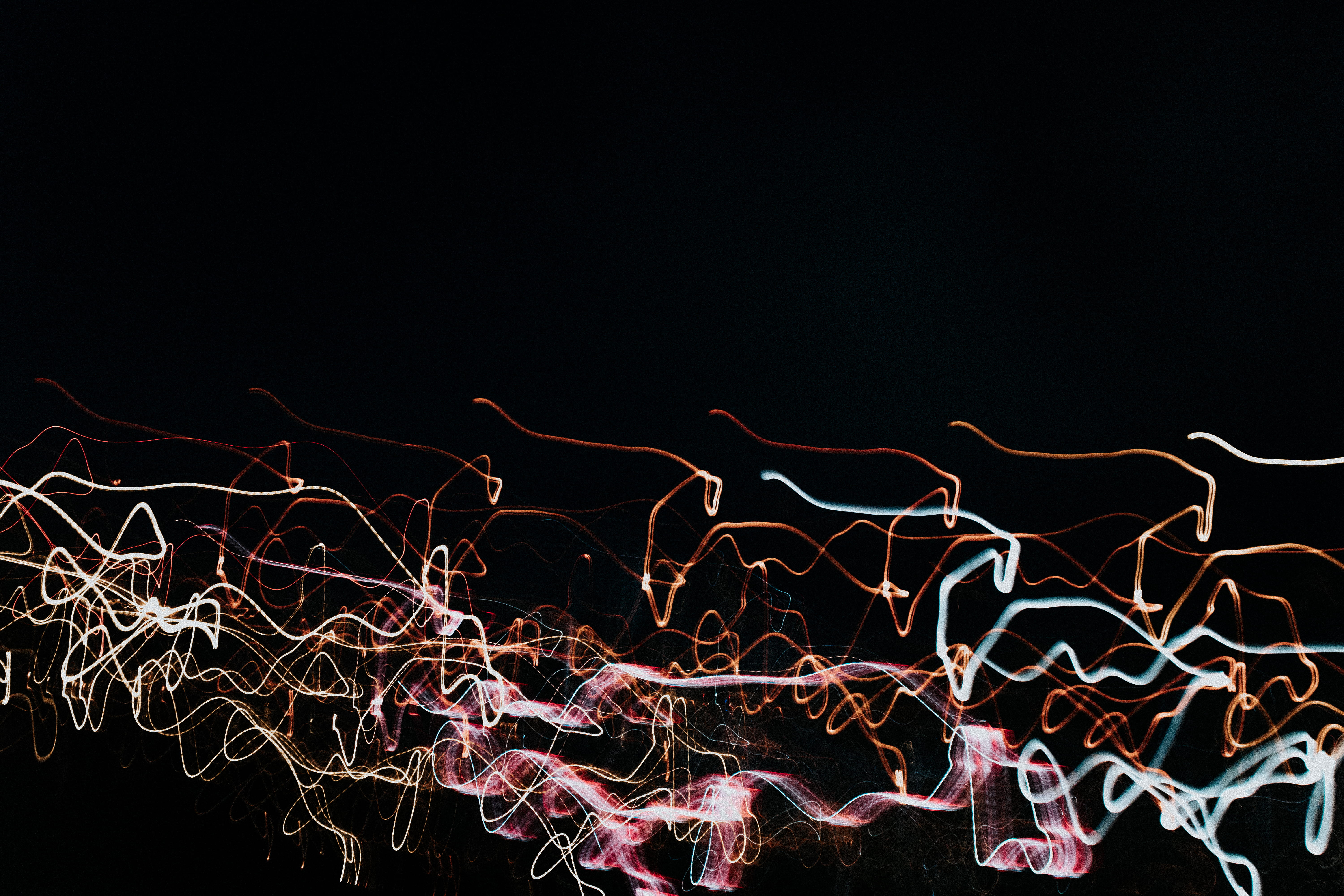 light trail, red, light - Natural Phenomenon, black Background, backgrounds, bright, fire - Natural Phenomenon, background, colour, glowing, sketch, abstract, HD Wallpaper