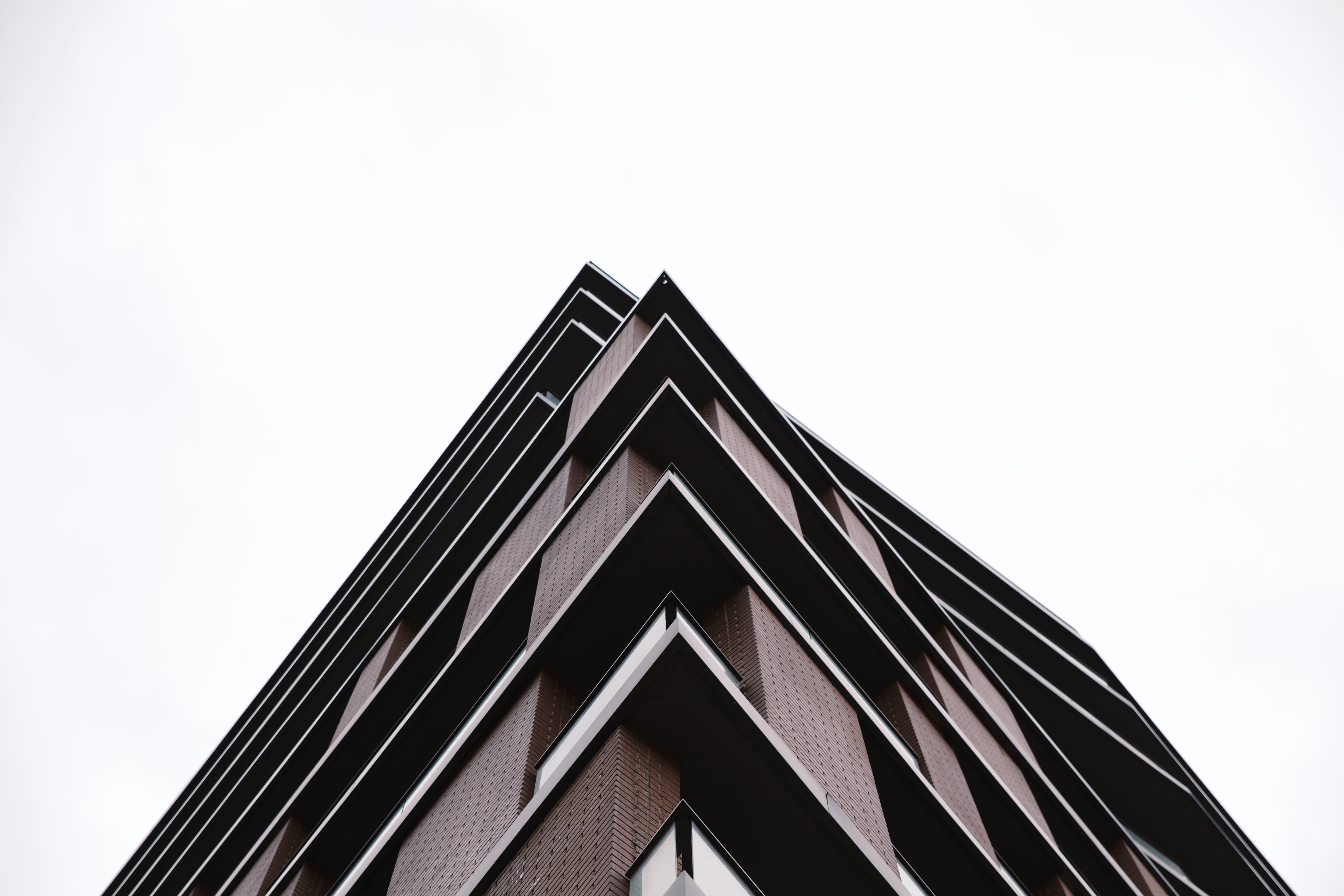 street, fort york, brick, sky, close-up, brown, canada, modern, corner, geometric, pattern, colour, building exterior, building, clear sky, built structure, HD Wallpaper