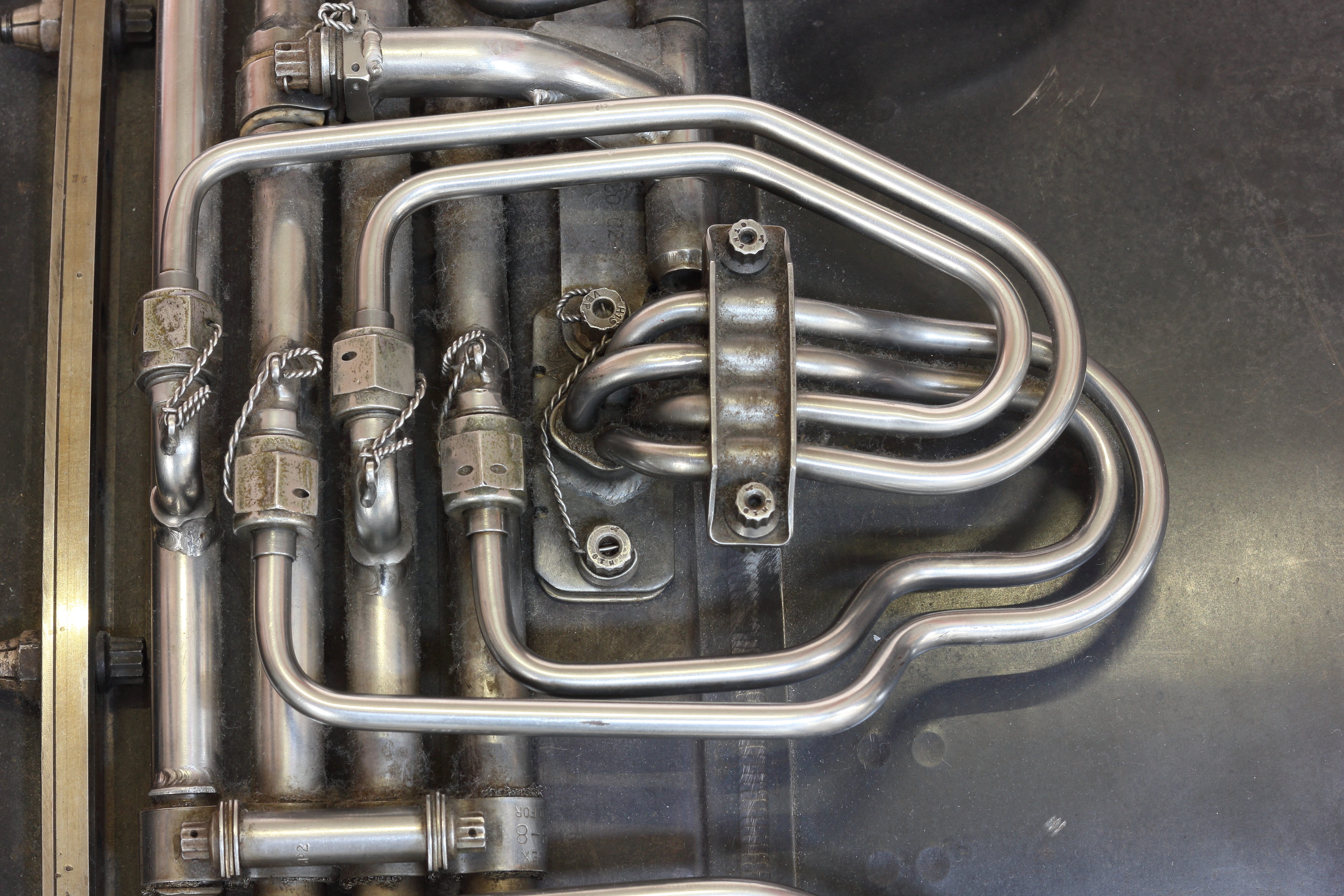 wall - building feature, car, city, shiny, j79, general, spray bar, piping, steel, alloy, high angle view, lockwire, 5K, music, musical instrument, manifold, HD Wallpaper