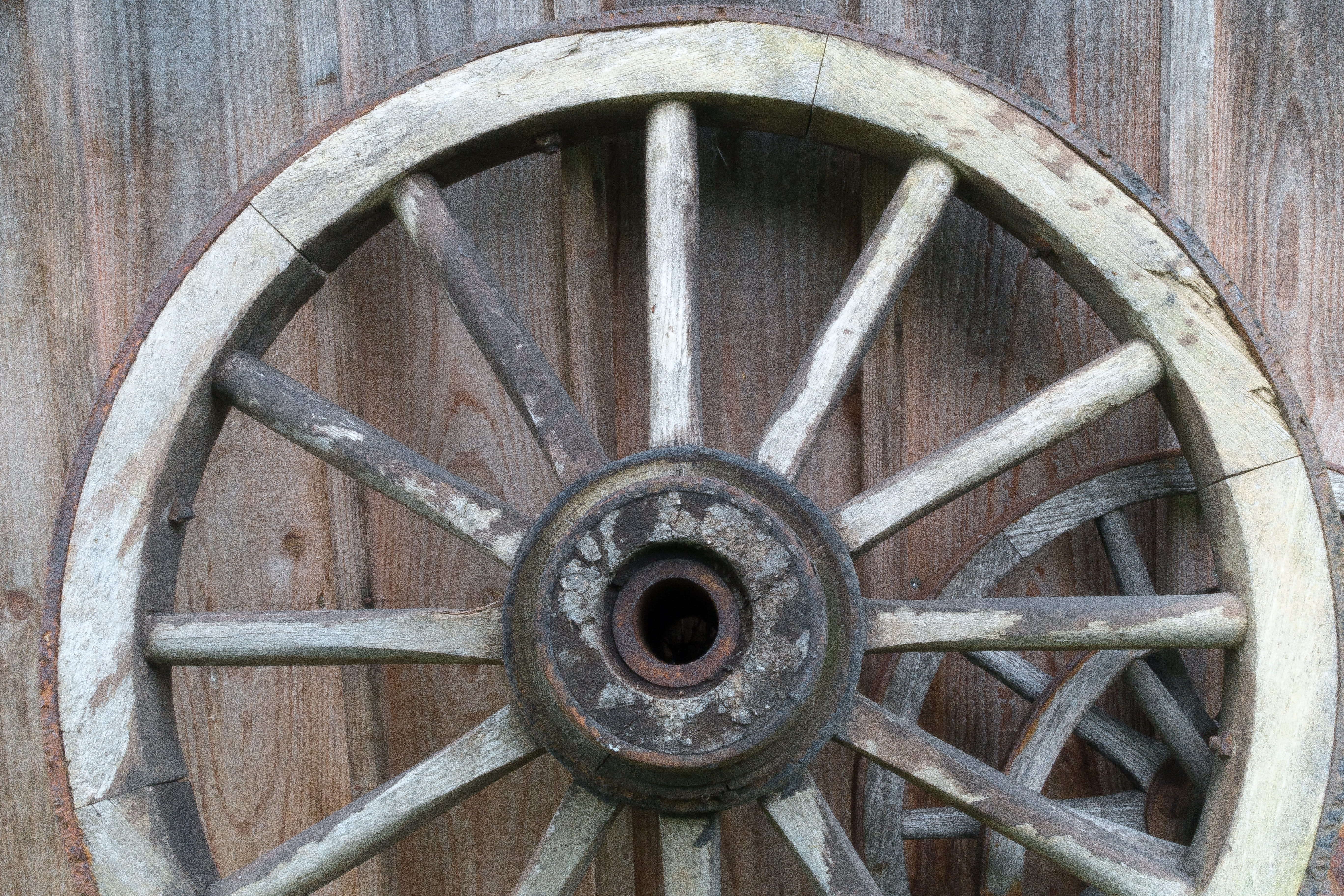 old, close-up, metal, rusty, outdoors, wood - material, design, pattern, wooden wheel, wall - building feature, indoors, hub, historically, architecture, HD Wallpaper