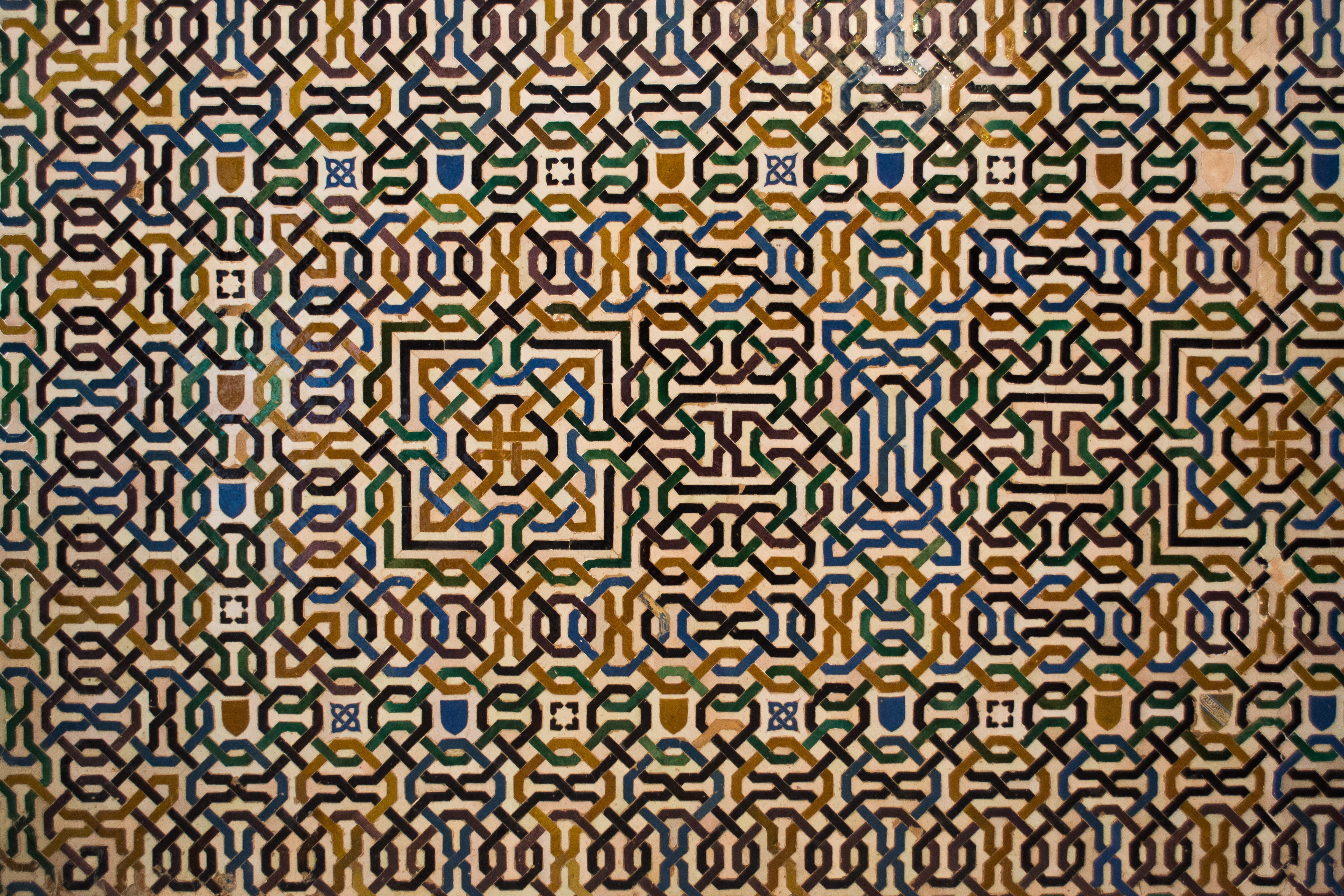 geometry, history, architecture, travel destinations, travel, design, arabian nights, playful, shape, backgrounds, art and craft, alhambra, variation, order, HD Wallpaper