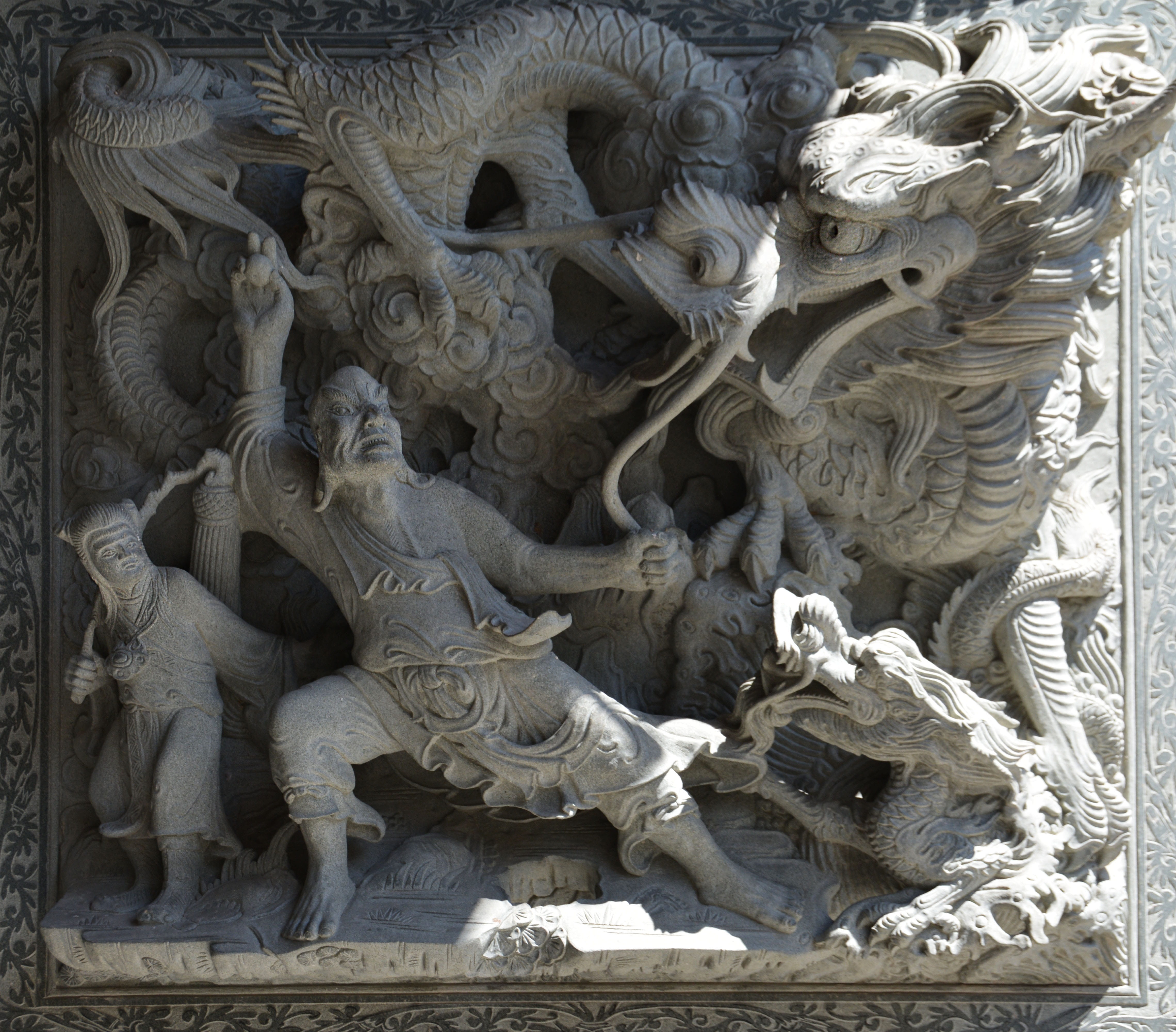 4K, close-up, the past, asia, art, style, ornate, architecture, traditional, temple, fight scene, day, art and craft, architecture And Buildings, decorative, HD Wallpaper