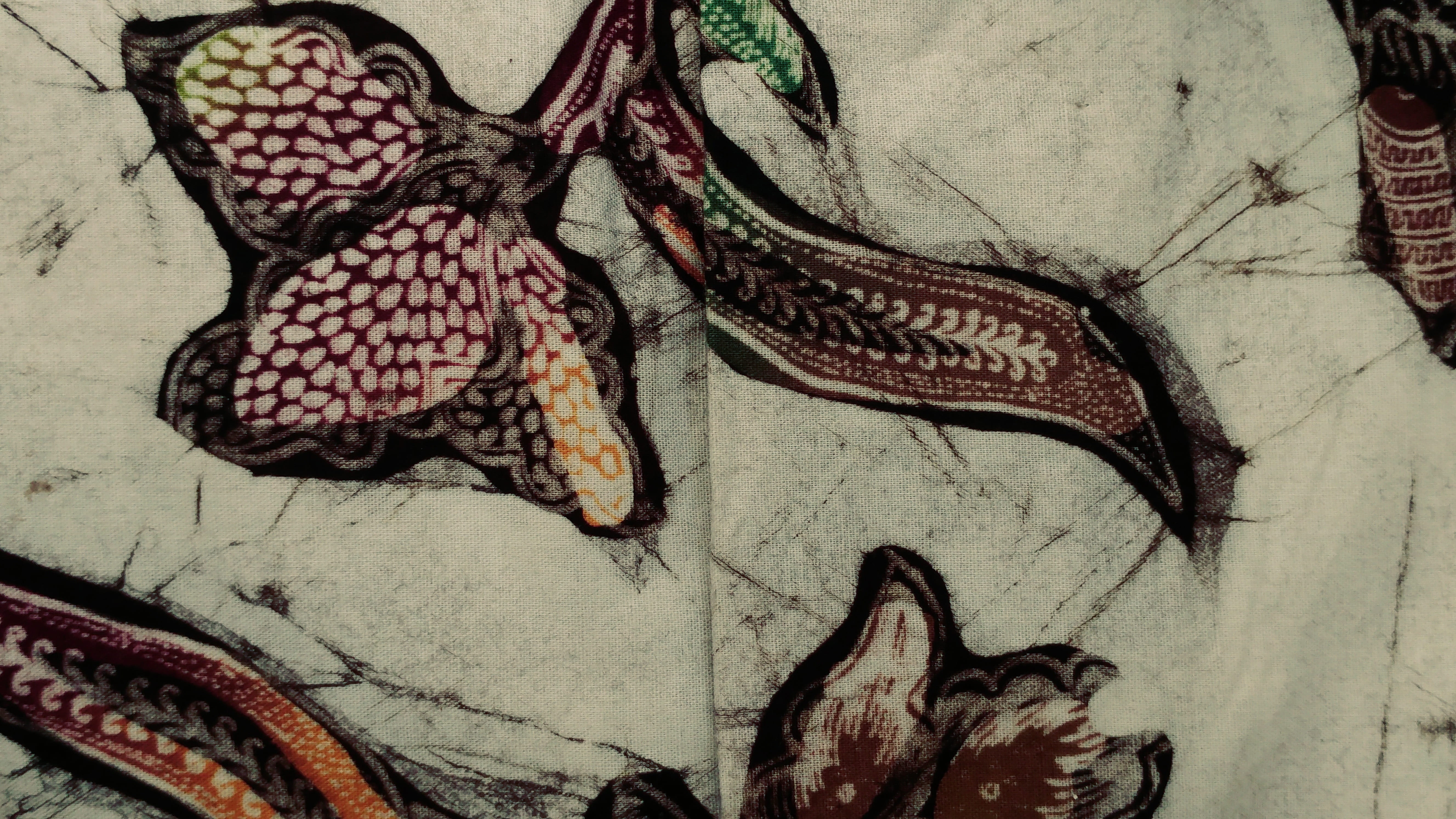 pattern, 5K, outdoors, day, art, healthy eating, indonesia, high angle view, traditional heritage, batik, material, animal, animal representation, freshness, HD Wallpaper