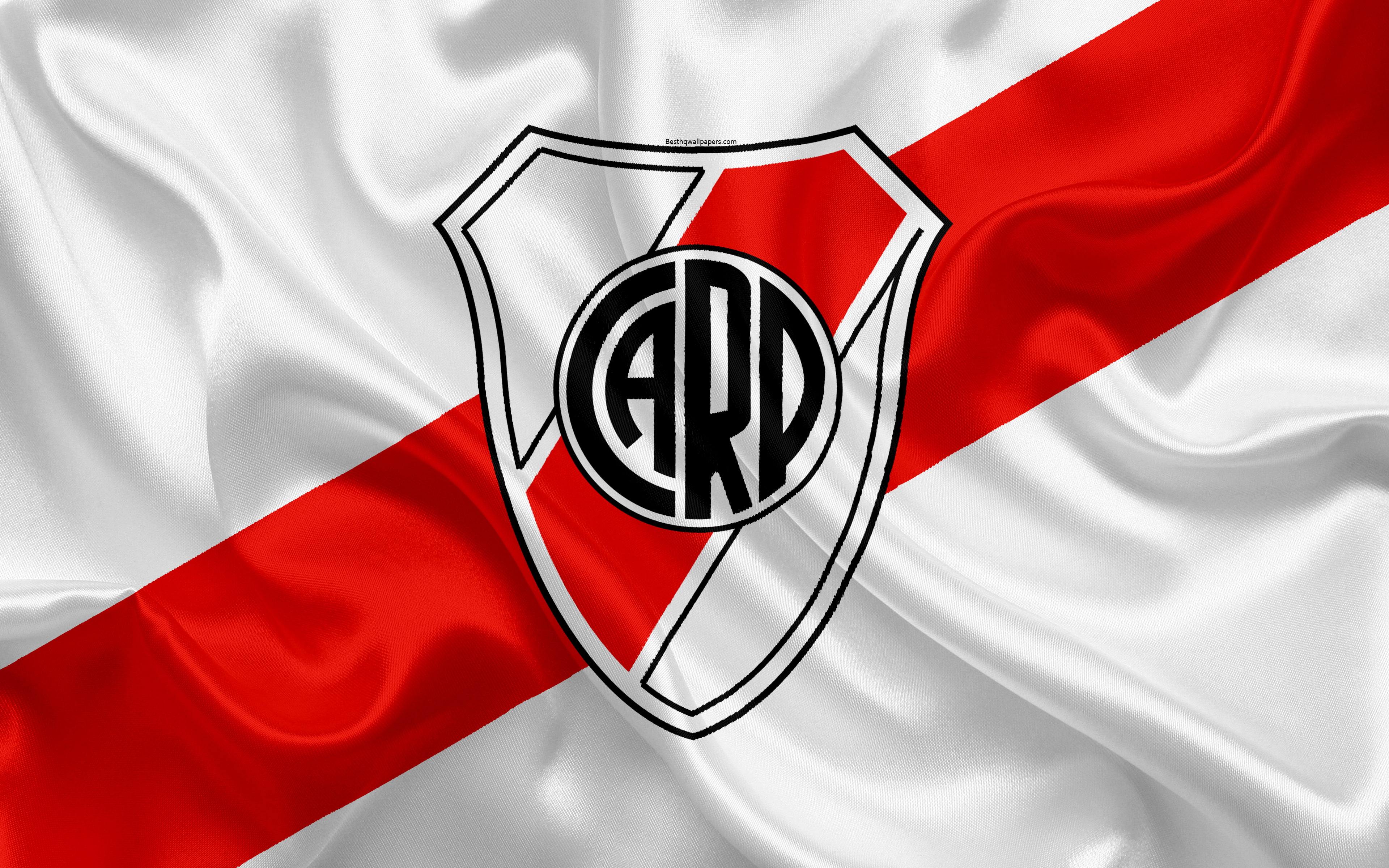 Club Atlético River Plate, Logo, Soccer, 4K, HD Wallpaper