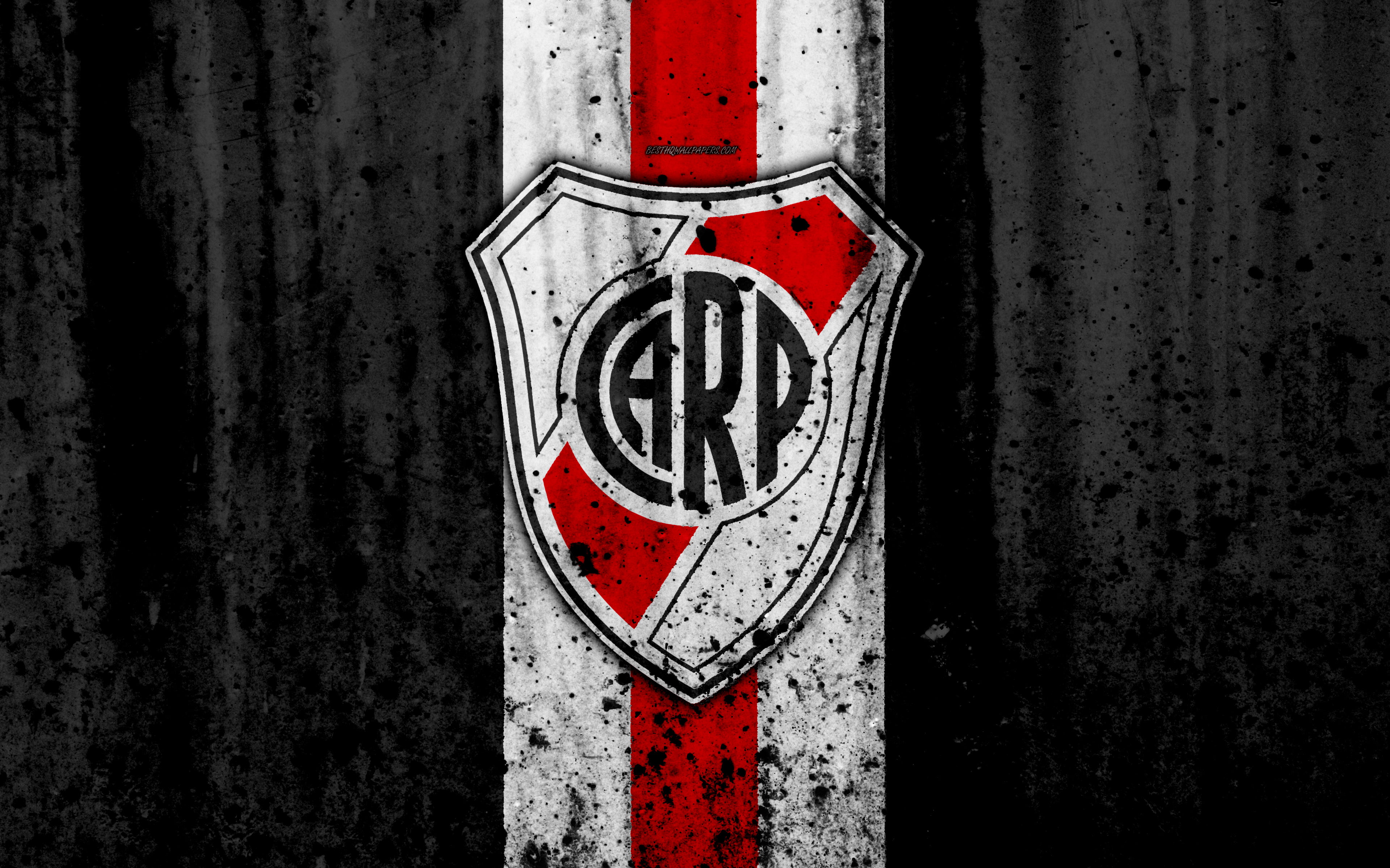 4K, Soccer, Club Atlético River Plate, Logo, HD Wallpaper