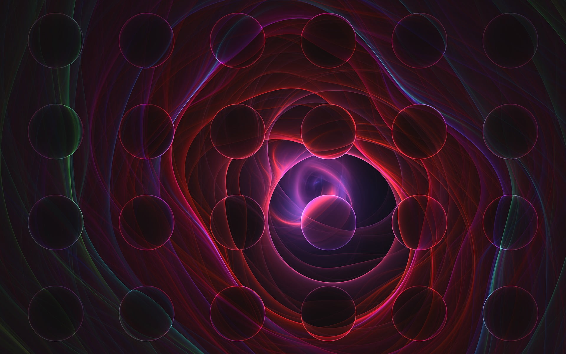 glowing, close-up, large group of objects, motion, pattern, backgrounds, pipe - tube, no people, indoors, stack, purple, design, circle, night, alloy, shape, HD Wallpaper