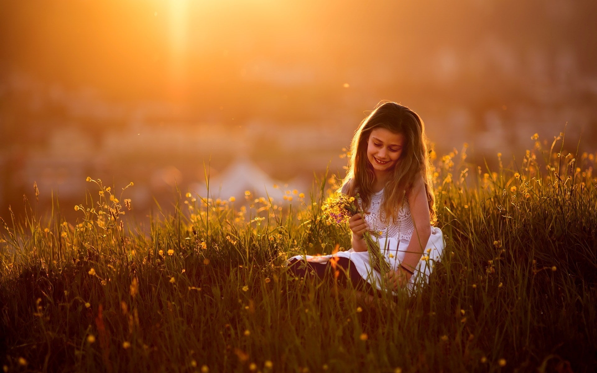 springtime, beautiful woman, beautiful girl image 1920x1200, women, beauty, hairstyle, sky, grass, lifestyles, happiness, one person, adult, emotion, plant, HD Wallpaper