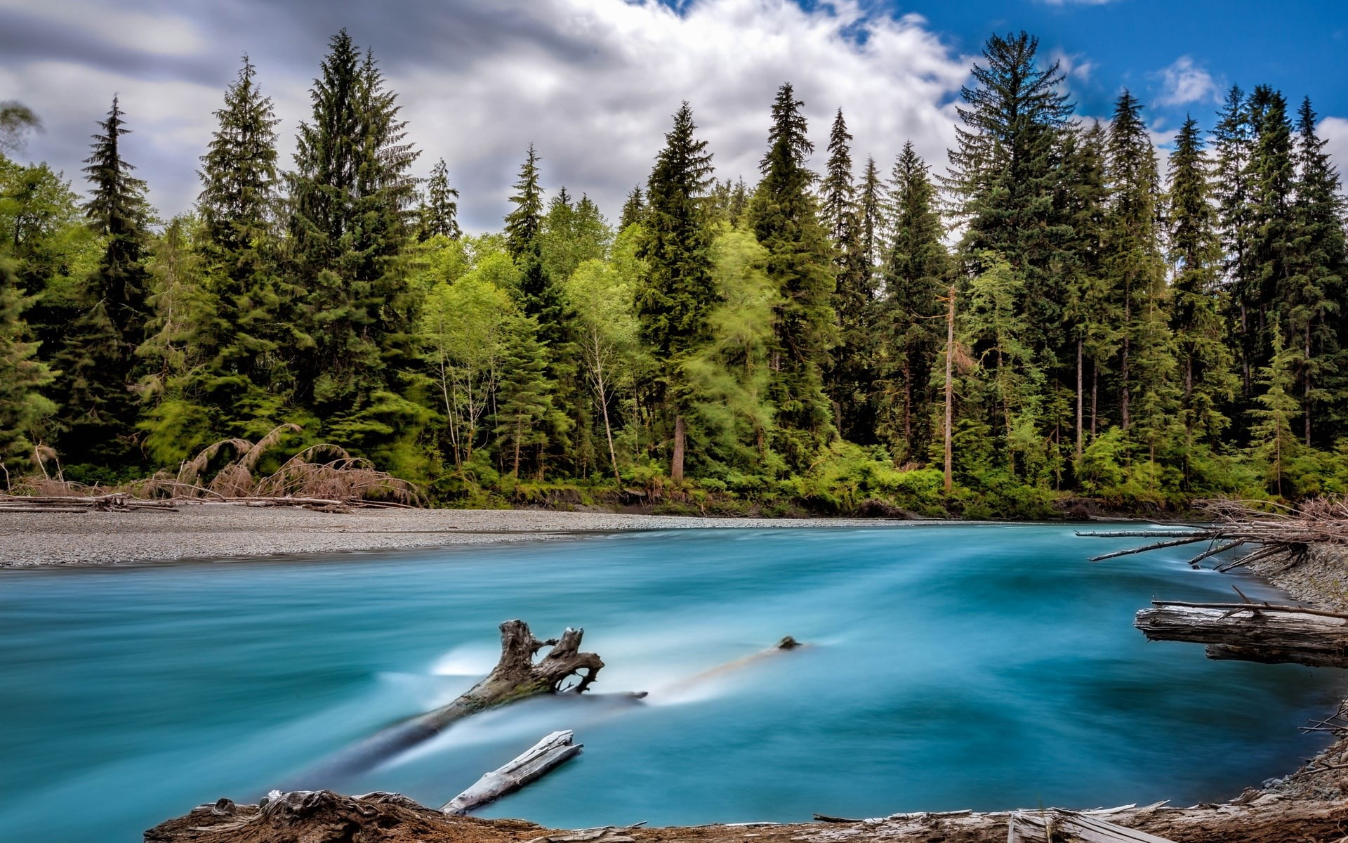 tranquility, scenics - nature, real people, tranquil scene, turquoise colored, land, lake, forest, outdoors, non-urban scene, plant, nature, cloud - sky, HD Wallpaper