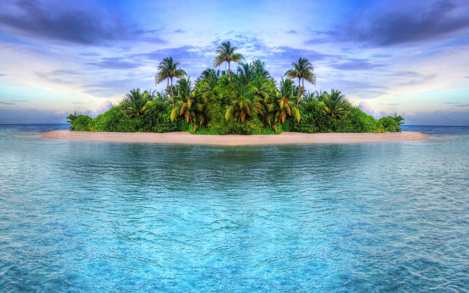 beautiful scenes of nature hd images 1920x1200, tree, sky, island, tranquility, tropical climate, plant, lagoon, sea, tropical tree, coconut palm tree, HD Wallpaper