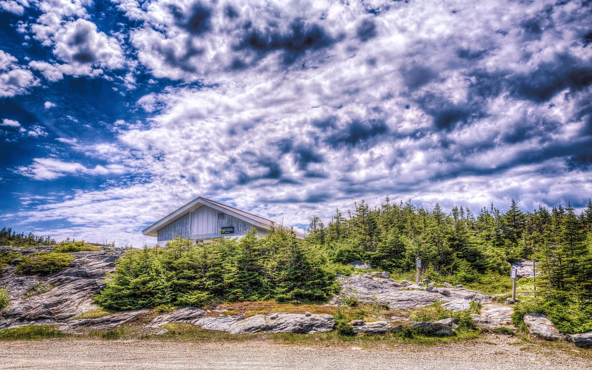 nature, tranquil scene, plant, beauty in nature, 1080P, sky, building, building exterior, architecture, images of natures beauty 1920x1200, land, cloud - sky, HD Wallpaper