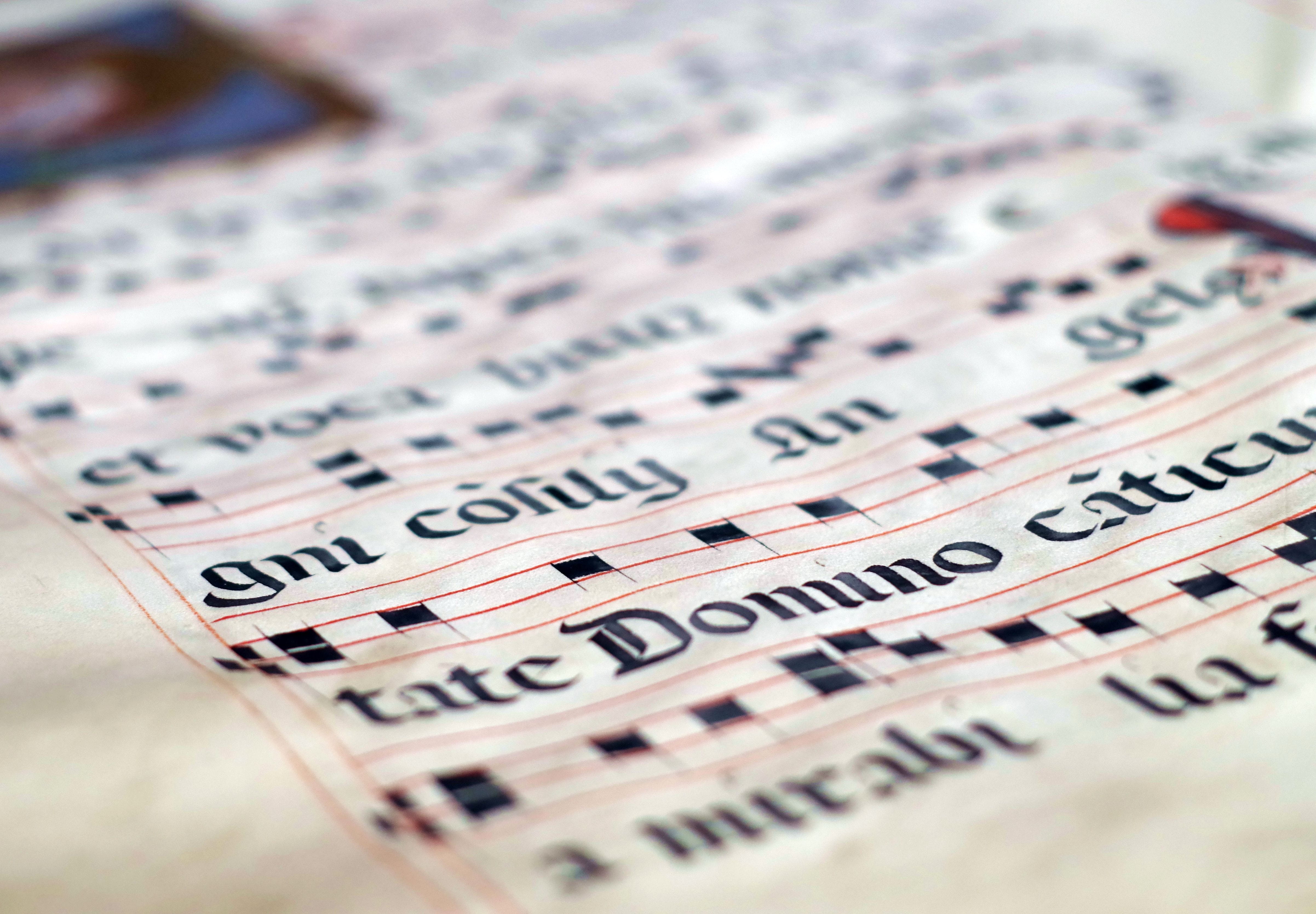 the european, medieval, chant, white, communication, message, backgrounds, publication, no people, western script, monastic, retro styled, calligraphy, HD Wallpaper