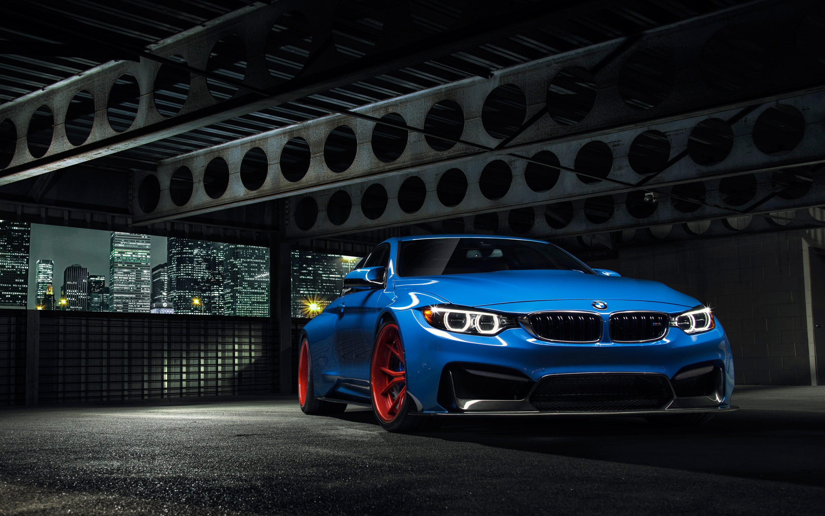 2K, BMW, BMW Yas Marina Blue GTRS4, BMW M4, HD Wallpaper