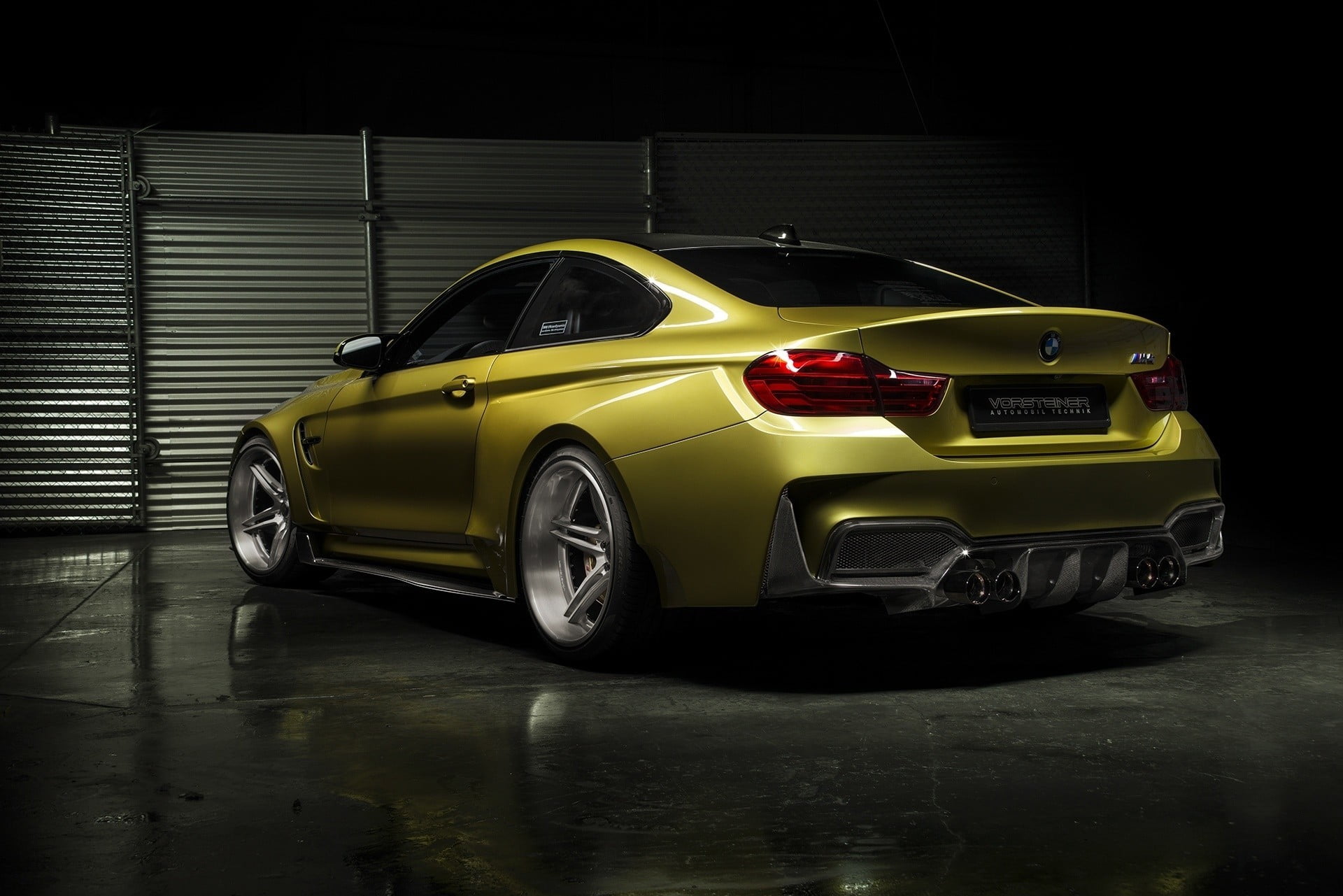gold, night, vintage car, transportation, motion, gtrs4, coupe, car, vorsteiner, land vehicle, mode of transportation, toy car, m, shiny, bmw m4, taxi, HD Wallpaper
