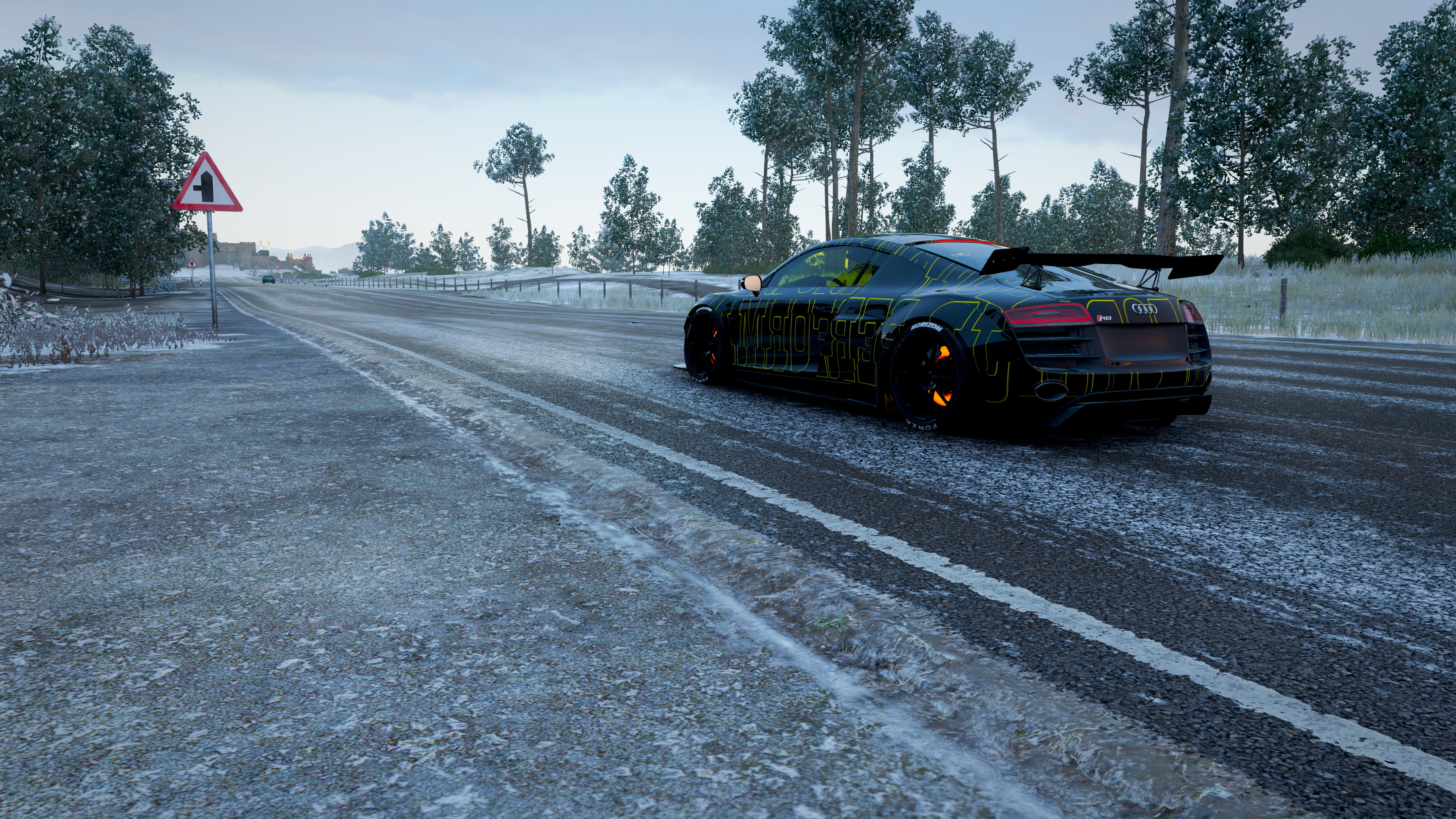 Audi, JP Performance, screen shot, video games, 4K, Audi R8 GT, Forza Horizon 4, HD Wallpaper