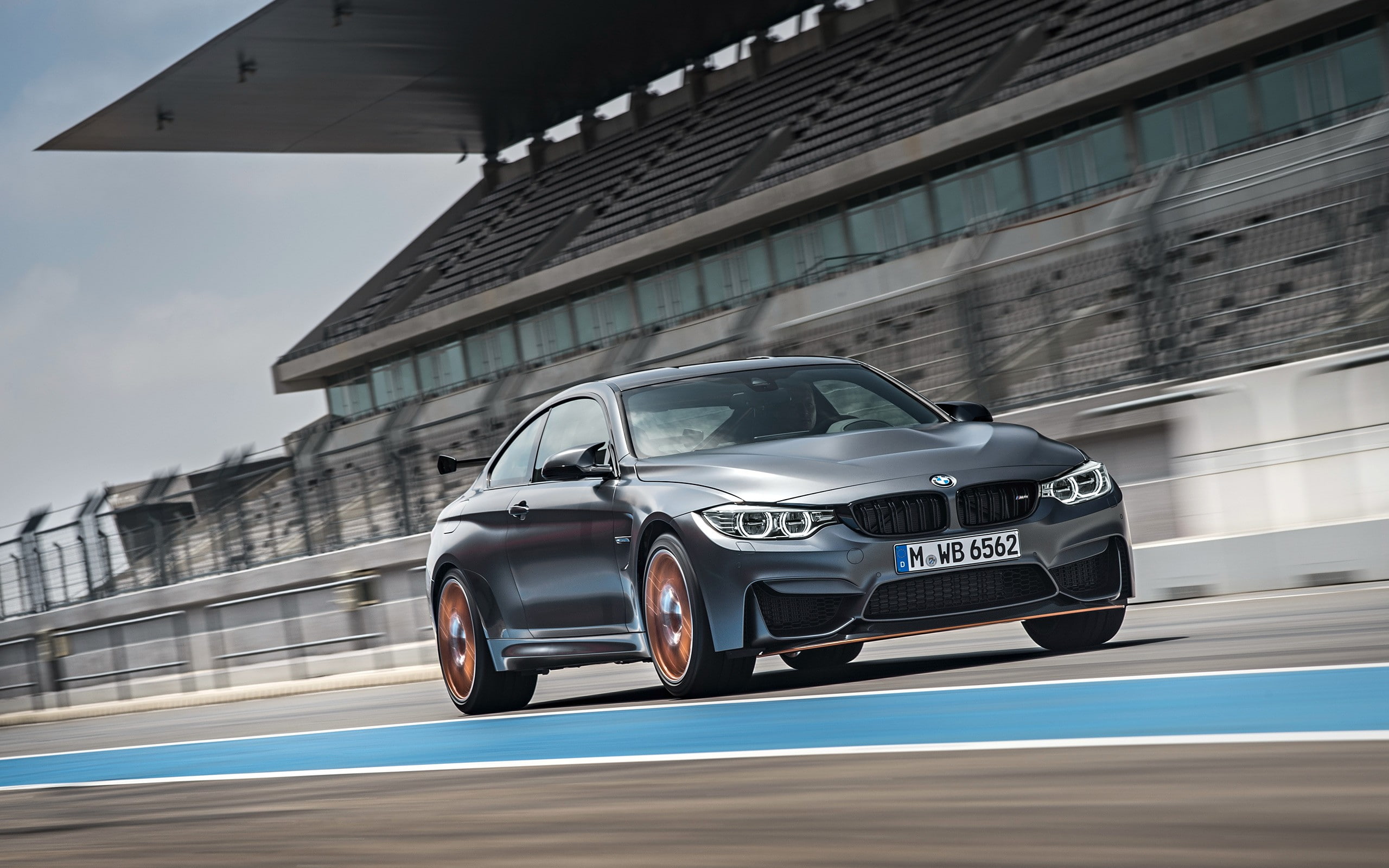 mode of transportation, Race Tracks, BMW M4 GTS, nature, no people, on the move, motor vehicle, street, transportation, road, blurred motion, motion, 2K, HD Wallpaper