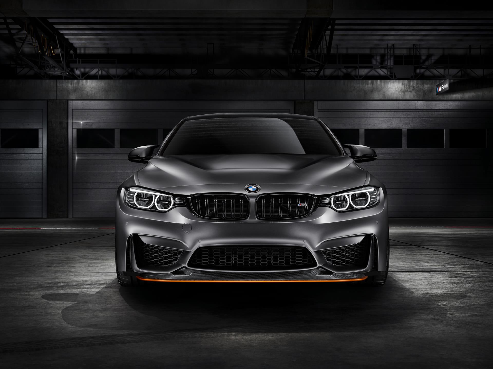 garage, gts, no people, shiny, m, concept, land vehicle, sport, illuminated, front view, bmw, indoors, transportation, night, motor vehicle, silver colored, HD Wallpaper