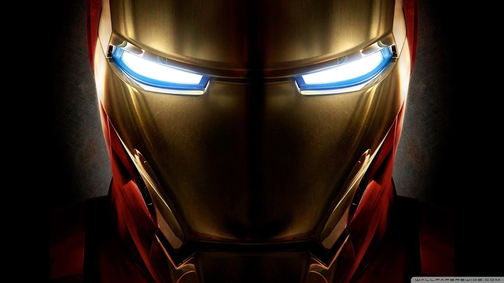 iron, illuminated, shiny, safety, gold colored, architecture, red, marvel, lighting equipment, Iron Man, protection, indoors, security, glowing, man, light - natural phenomenon, HD Wallpaper