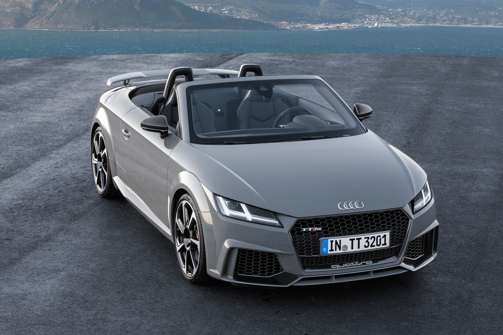 nardo, grey, 720P, roadster, tt-rs, 2016, audi, cars, HD Wallpaper