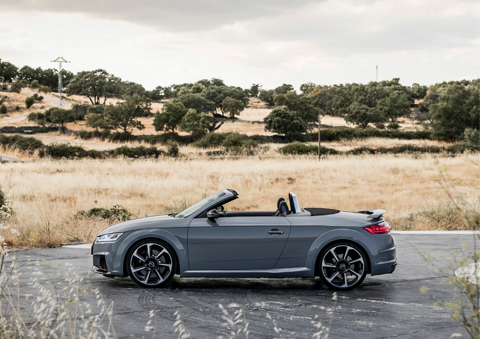grey, nardo, 720P, audi, roadster, cars, tt-rs, 2016, HD Wallpaper