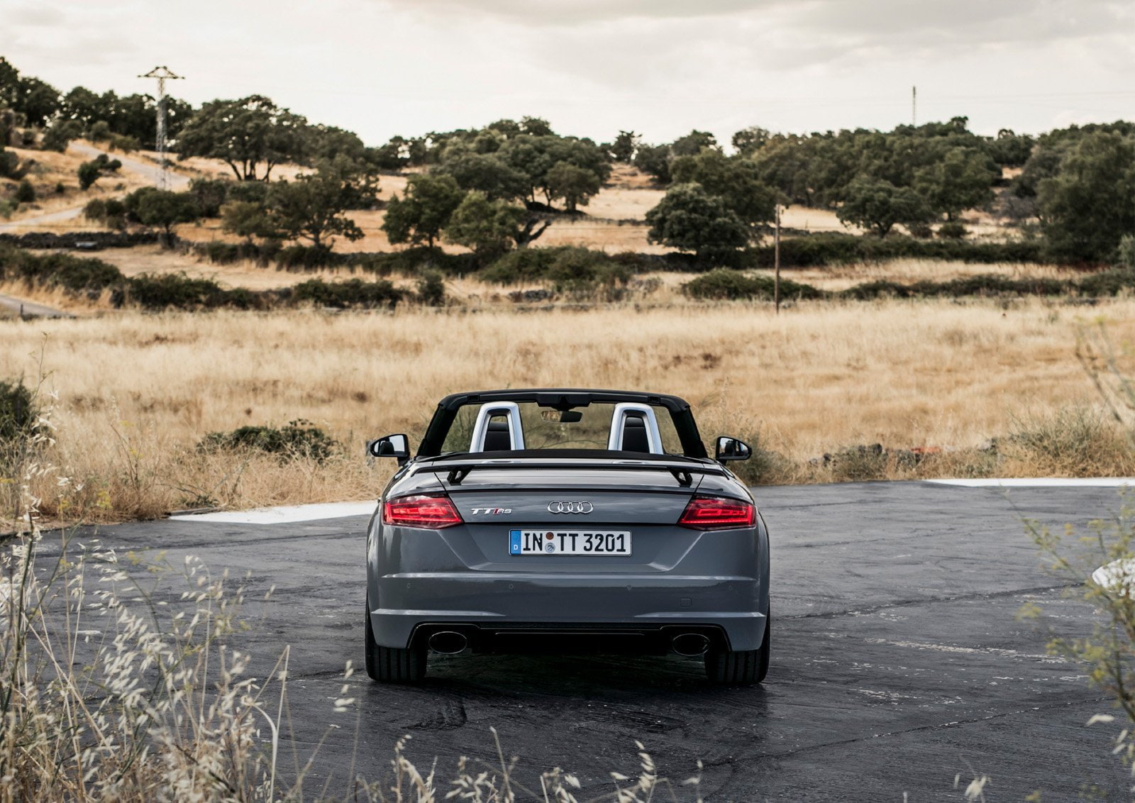 roadster, audi, 2016, nardo, grey, cars, 720P, tt-rs, HD Wallpaper