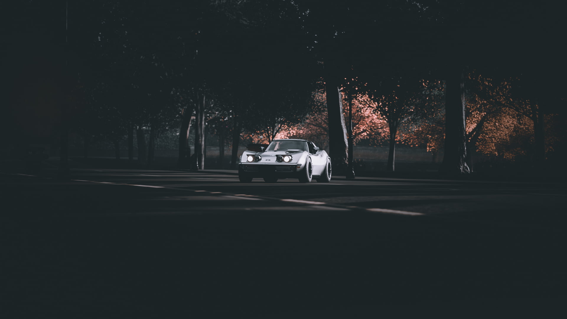 video games, Corvette c3, Chevrolet Corvette Stingray, car, Forza Horizon 4, Oldtimer, 1080P, HD Wallpaper