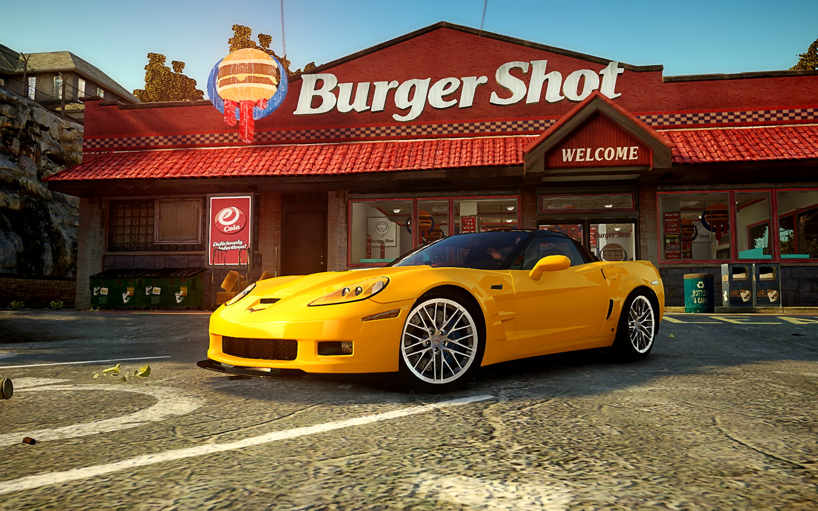 video games, taxi, communication, road, street, mode of transportation, land vehicle, sign, 720P, transportation, city, architecture, western script, text, HD Wallpaper