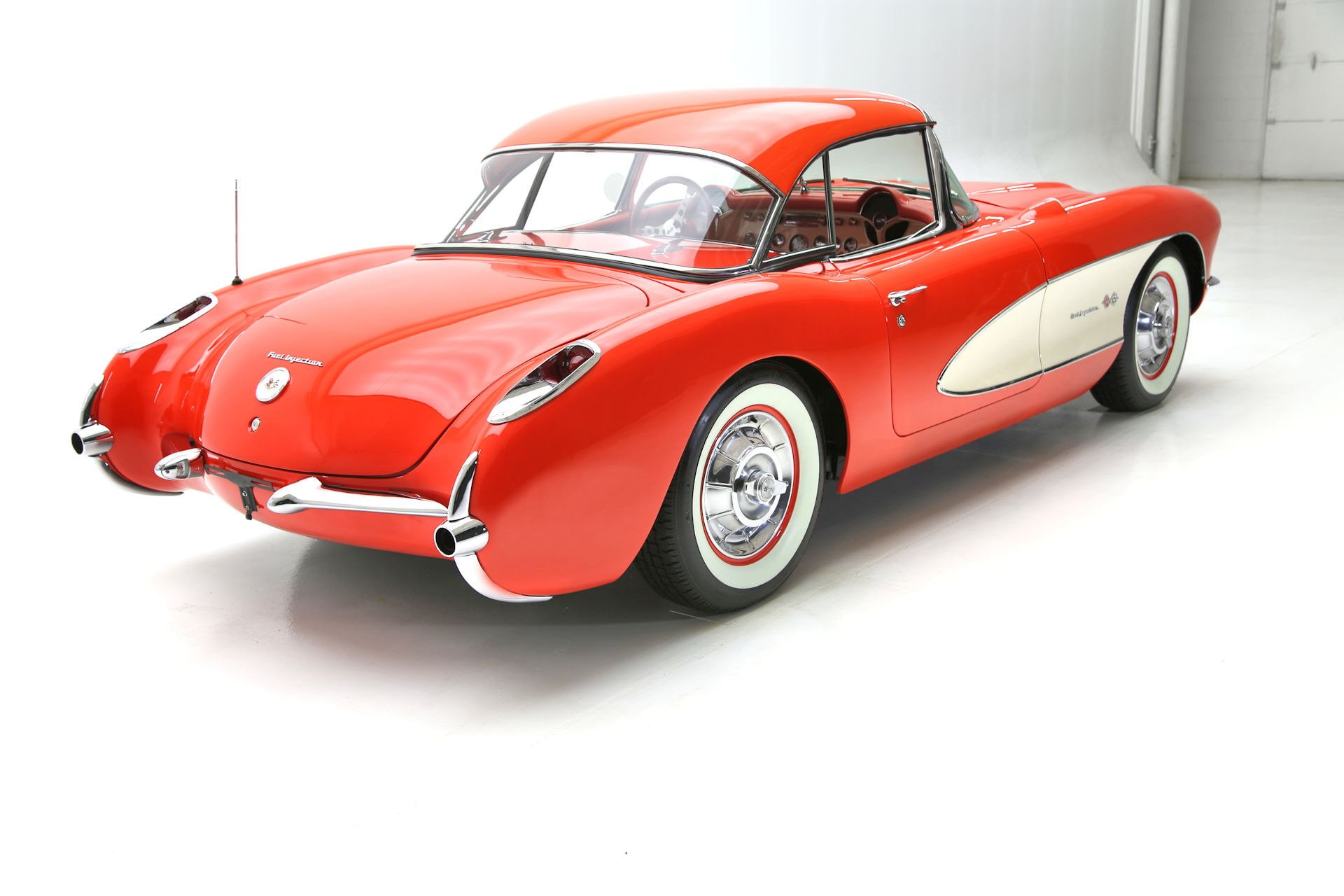 (c1), 283, 1080P, red, chevrolet, cars, 1957, corvette, convertible, HD Wallpaper