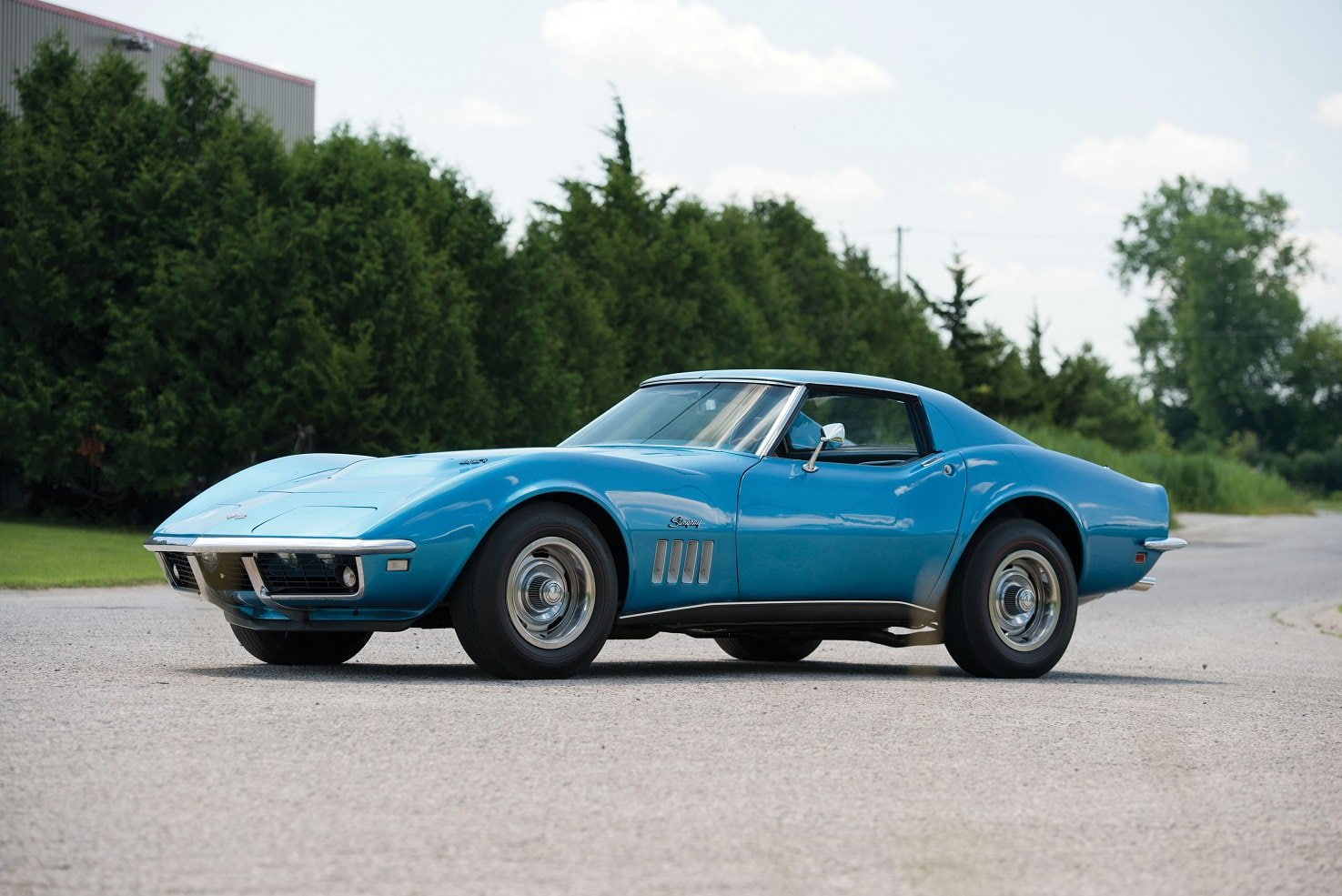 720P, 1968, blue, l71, corvette, (c3), chevrolet, cars, HD Wallpaper
