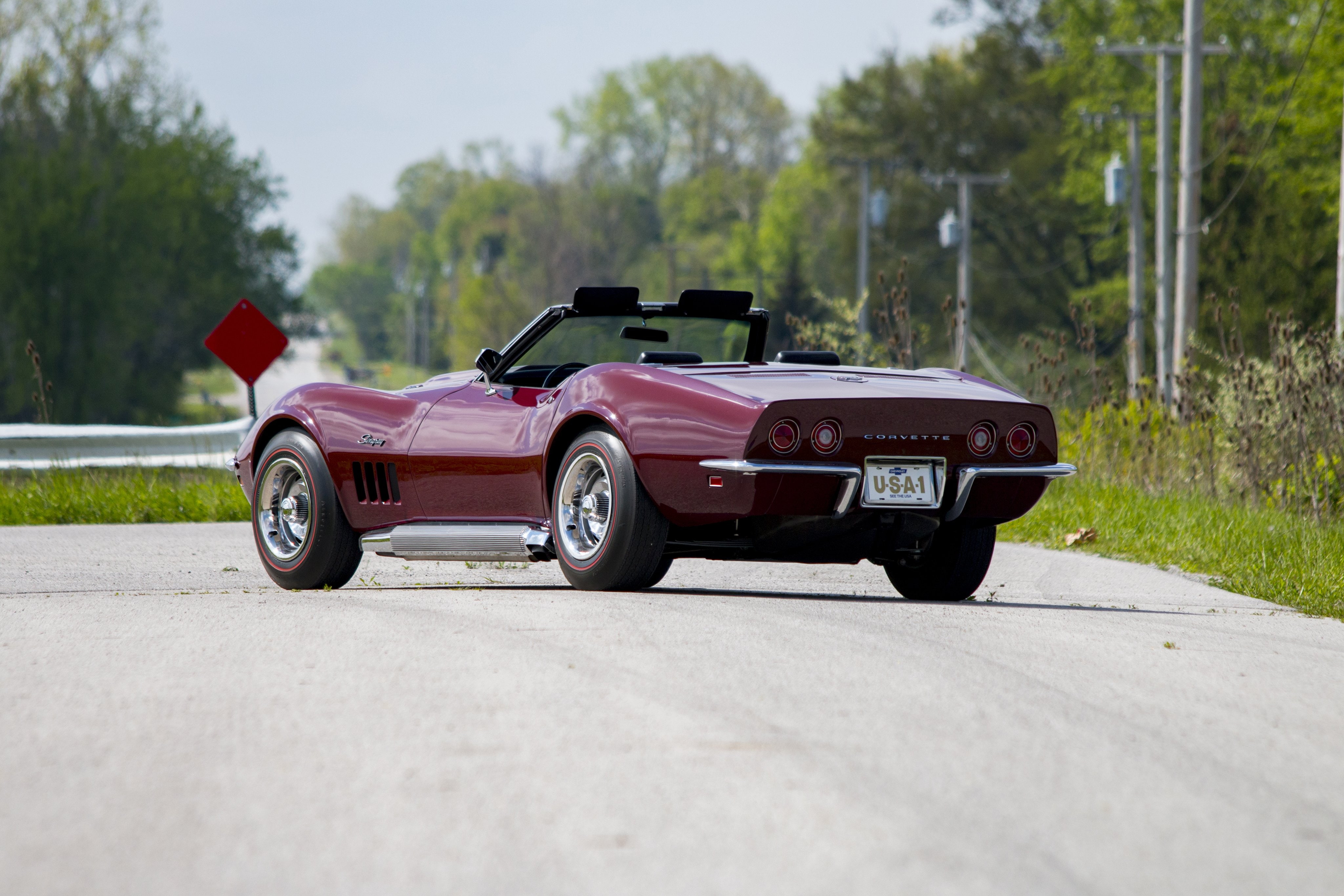 (c3), convertible, 1969, classic, corvette, l88, 4K, chevrolet, cars, stingray, HD Wallpaper