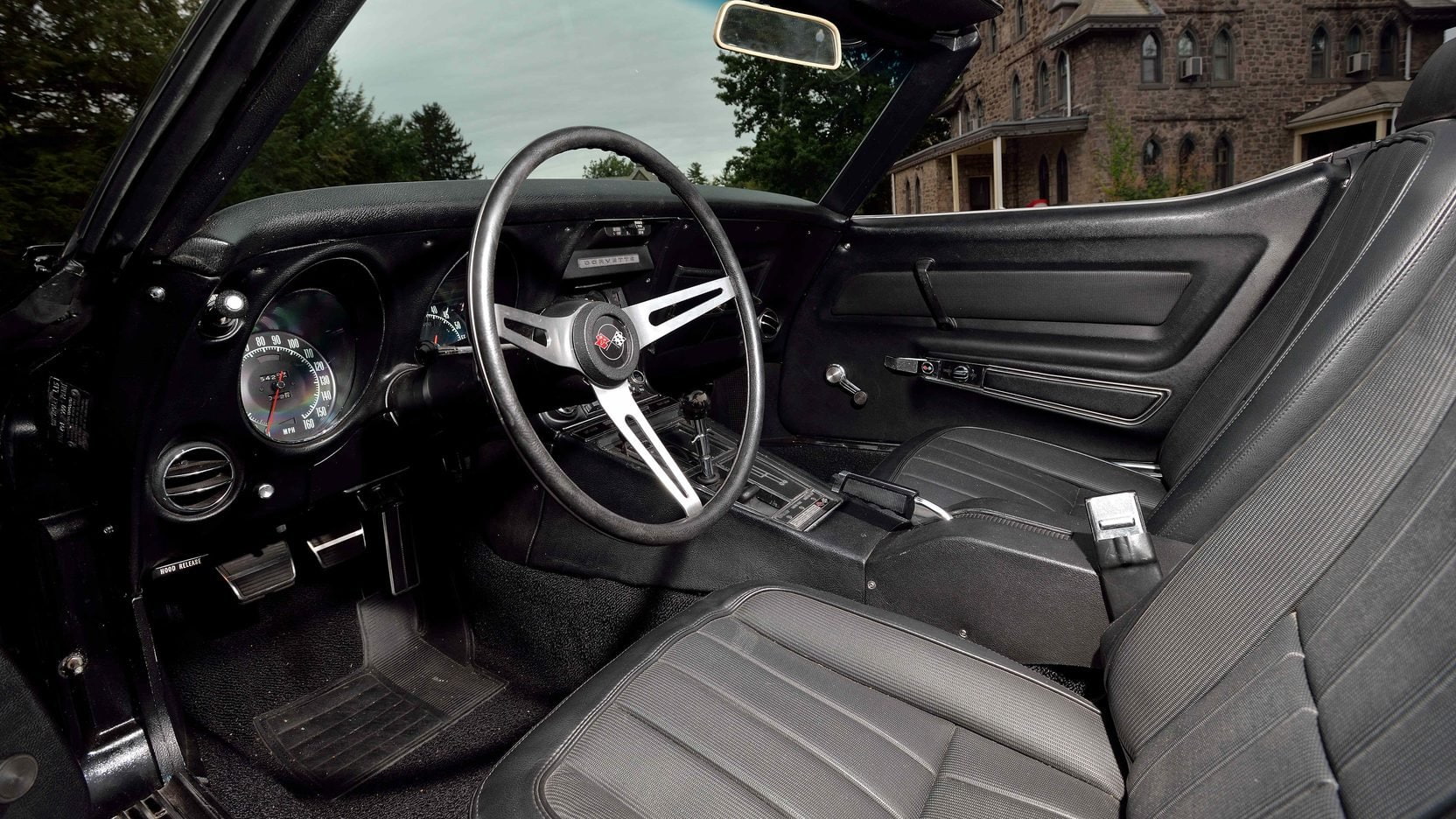 1969, cars, (c3), corvette, 720P, chevrolet, black, convertible, HD Wallpaper