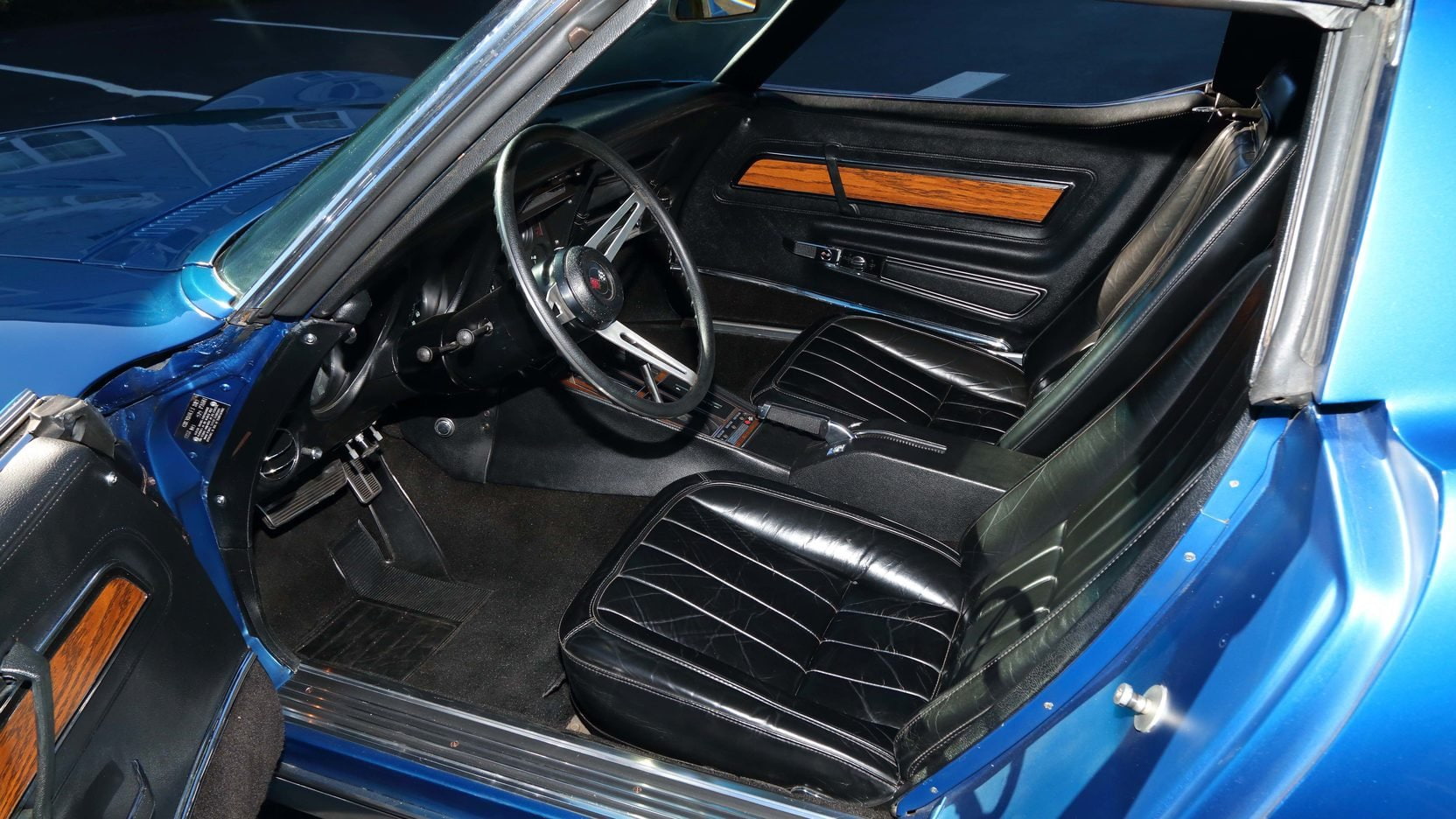 1971, corvette, cars, chevrolet, 720P, blue, ls6, (c3), HD Wallpaper