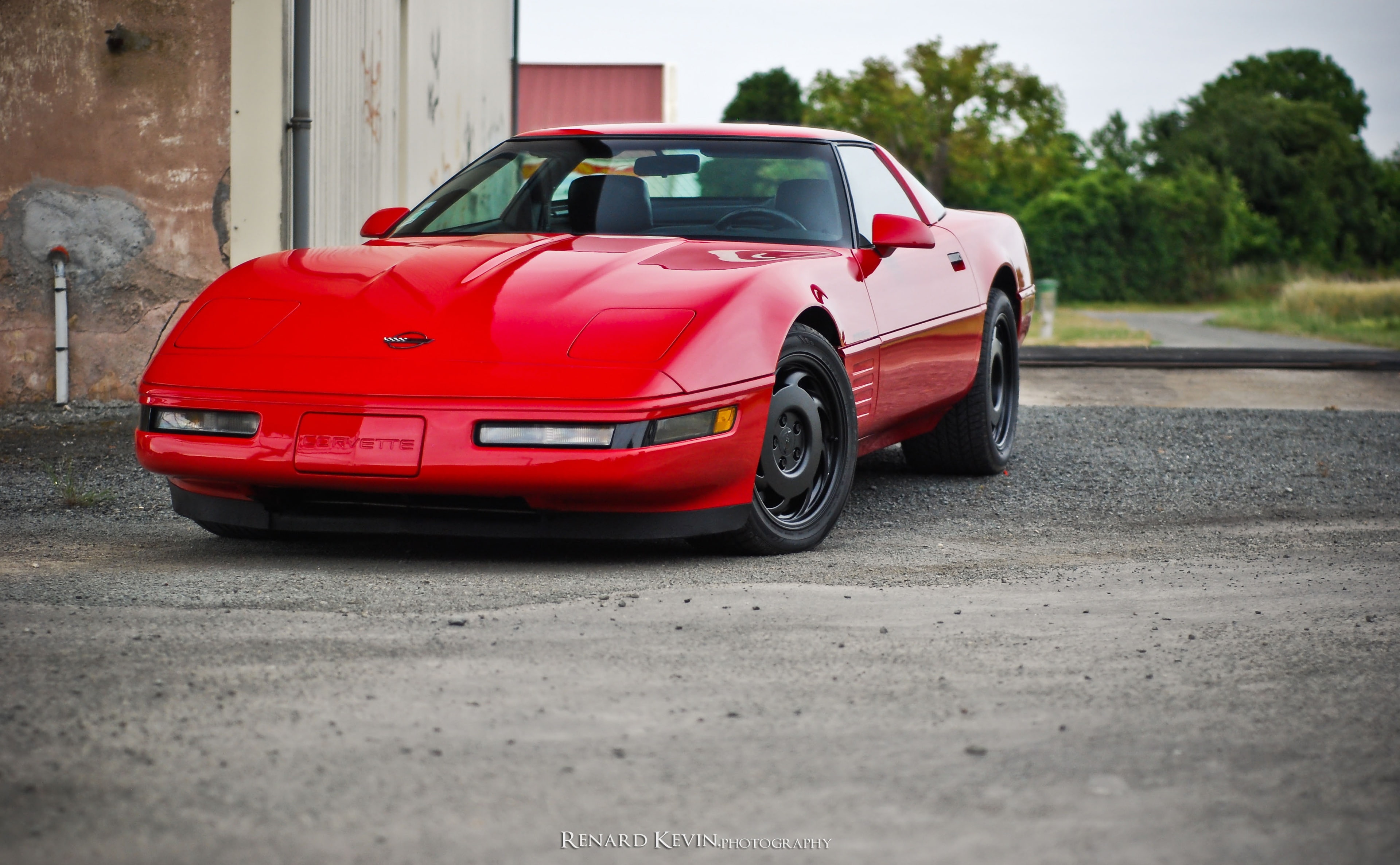 Landscape, Cars, stationary, Nature, no people, travel, transportation, red, city, sports car, c, vintage car, motor vehicle, Corvette, architecture, zr, HD Wallpaper