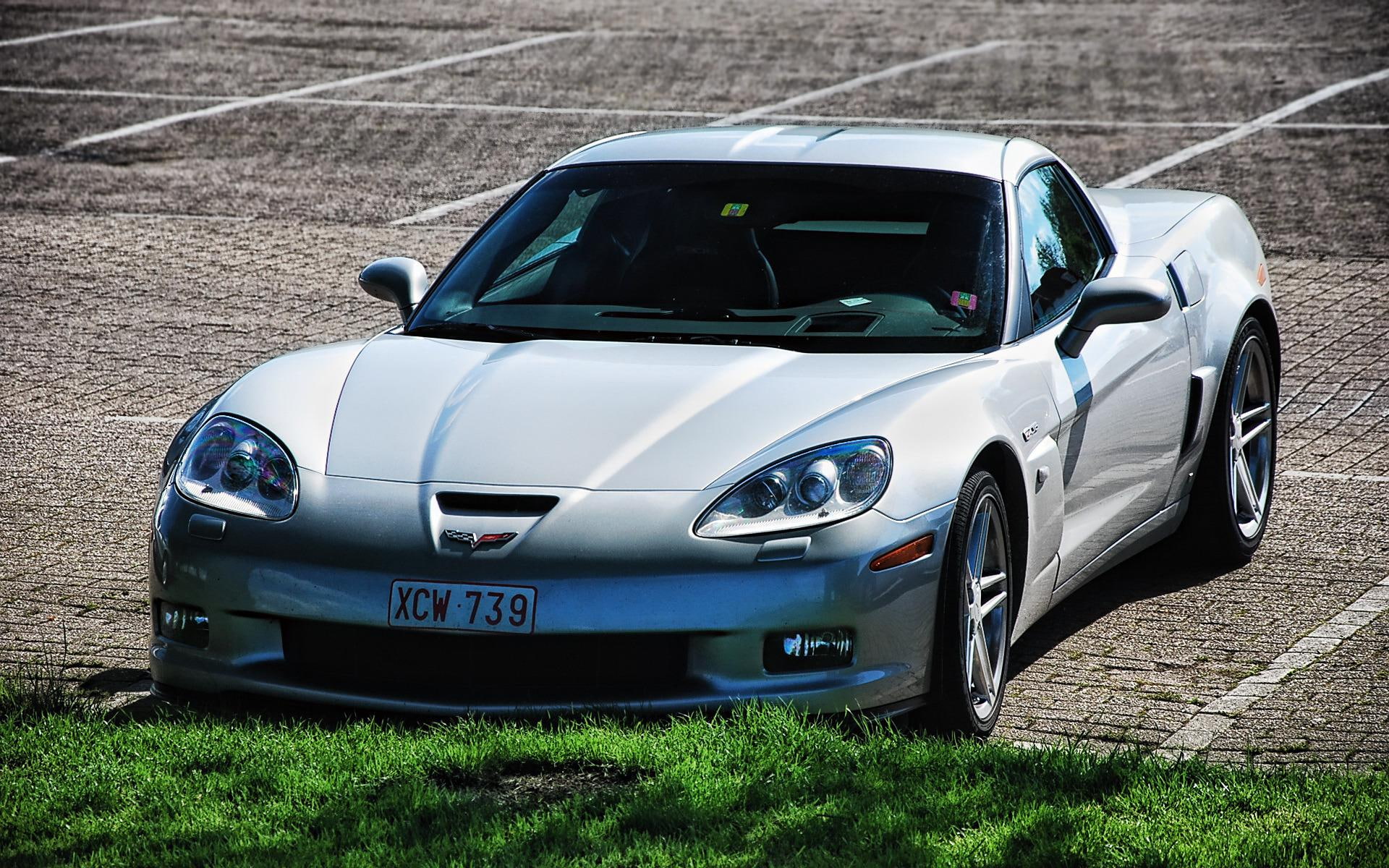 grey, 1920x1200, chevrolet, chevrolet corvette, 1080P, corvette, coupe, c, cars, HD Wallpaper