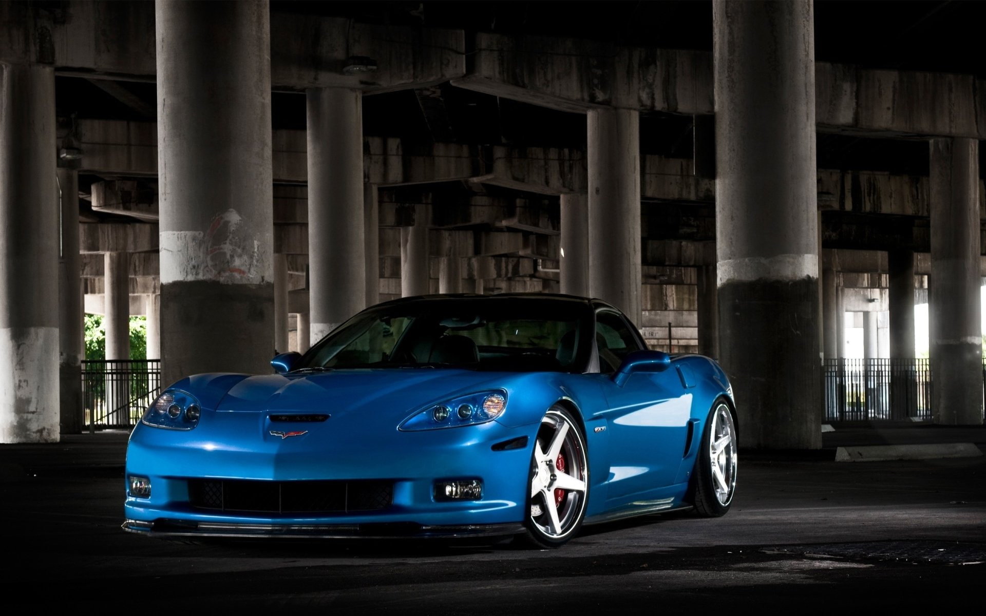 Sport Car, Chevrolet Corvette ZR1, 1080P, Chevrolet, Blue Car, Chevrolet Corvette (C6), HD Wallpaper