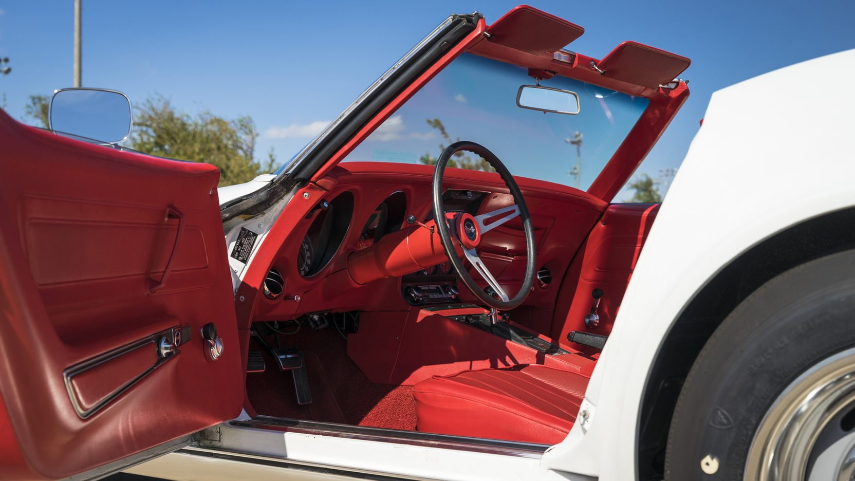 chevrolet, 720P, 1970, (c3), white, convertible, corvette, HD Wallpaper