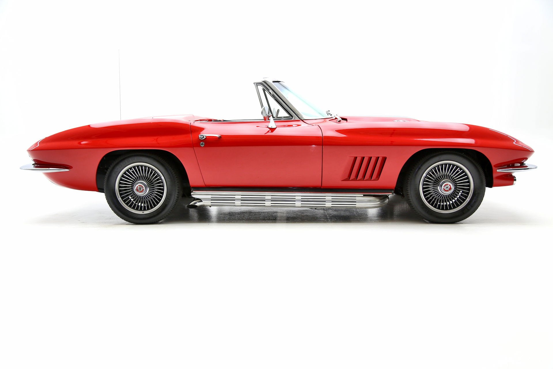 (c2), chevrolet, 1080P, cars, red, corvette, 1967, convertible, 427, HD Wallpaper