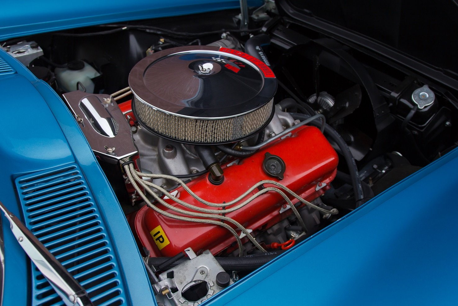 (c2), convertible, corvette, 720P, sting, blue, l72, classic, chevrolet, cars, ray, 1966, HD Wallpaper