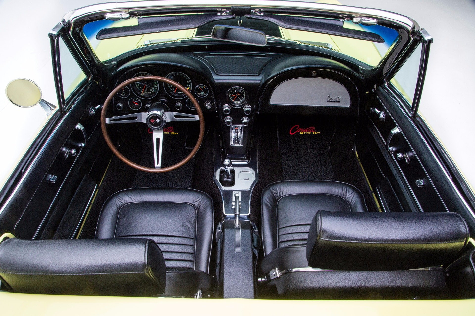 corvette, 1080P, (c2), convertible, 427, chevrolet, 1967, cars, yellow, HD Wallpaper