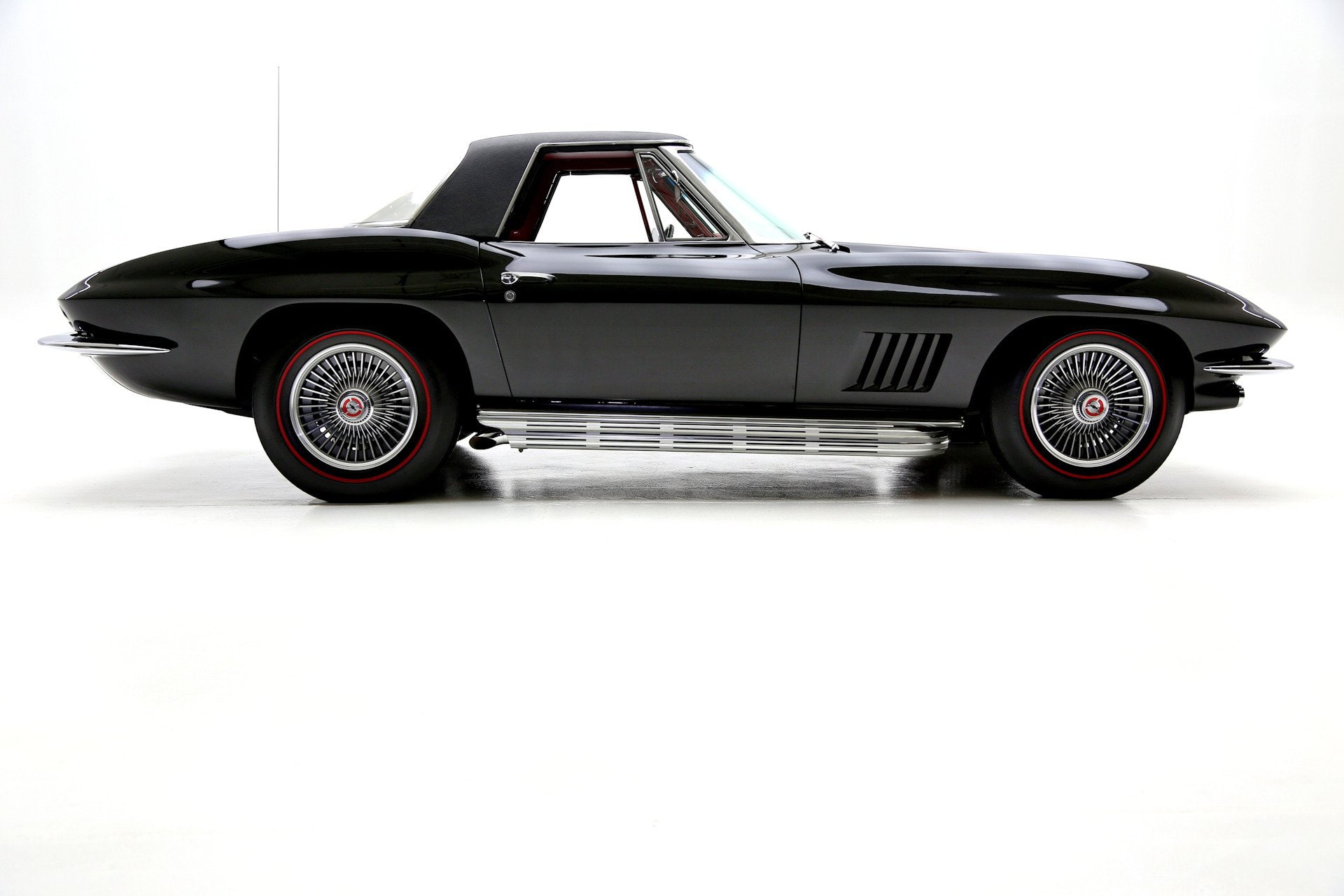 convertible, (c2), black, 427, chevrolet, 1967, corvette, cars, 1080P, HD Wallpaper