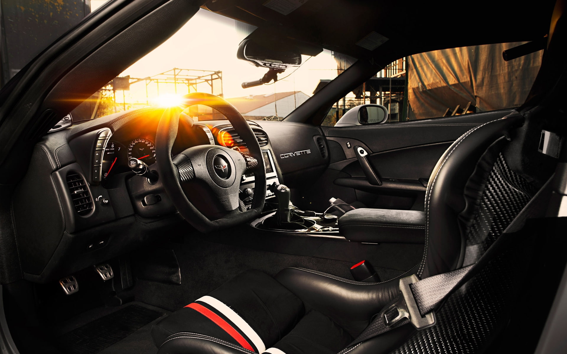 Corvette C6, corvette, interior, zr, 1080P, c, tikt, HD Wallpaper