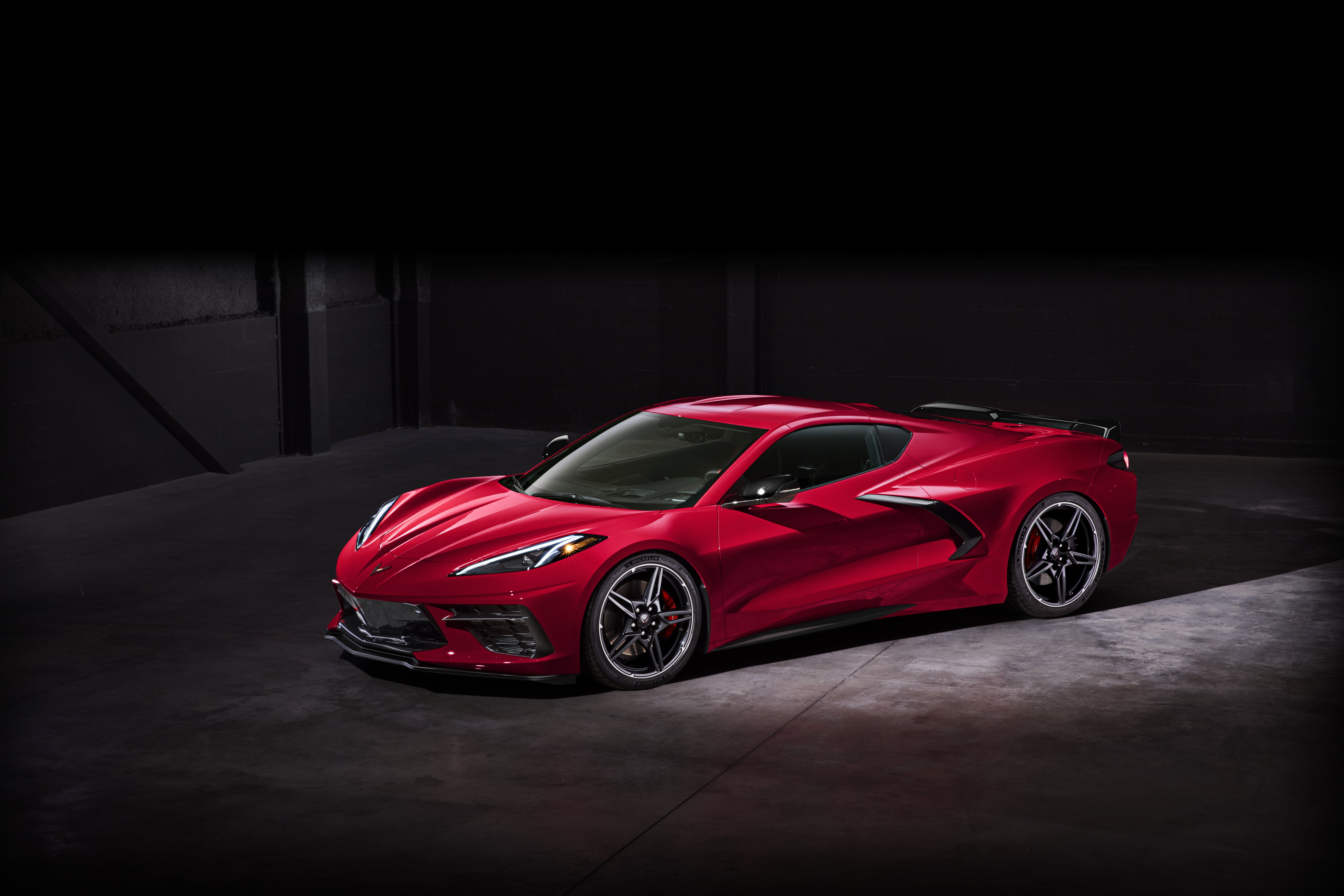 Chevrolet Corvette (C8), Red Car, Sport Car, Chevrolet, Car, 5K, Chevrolet Corvette, Vehicle, Supercar, HD Wallpaper