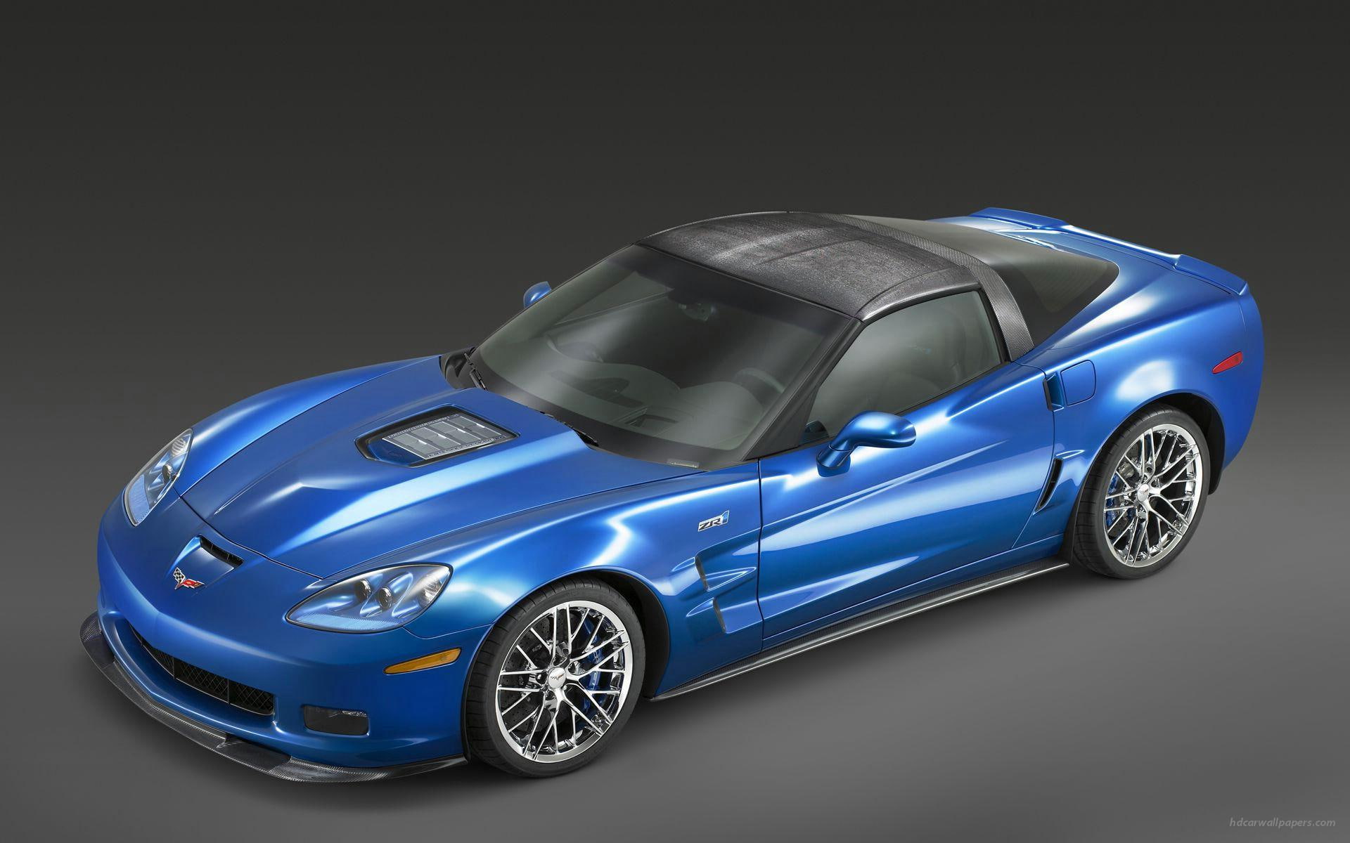 chevrolet, 2009, black, coupe, 1080P, blue, corvette, zr, HD Wallpaper