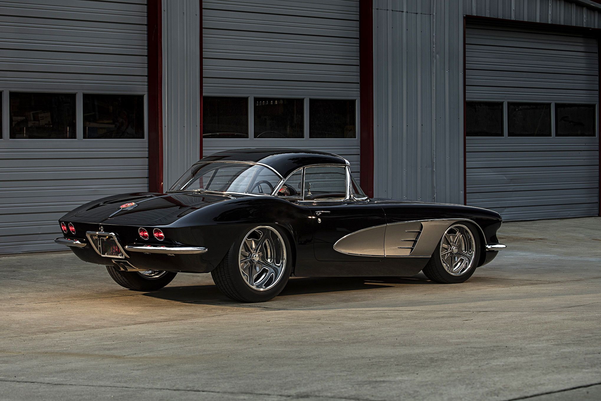 car, chevrolet, vehicle, auto, hot, custom, 1961, corvette, rod, automobile, 1080P, hotrod, streetrod, HD Wallpaper