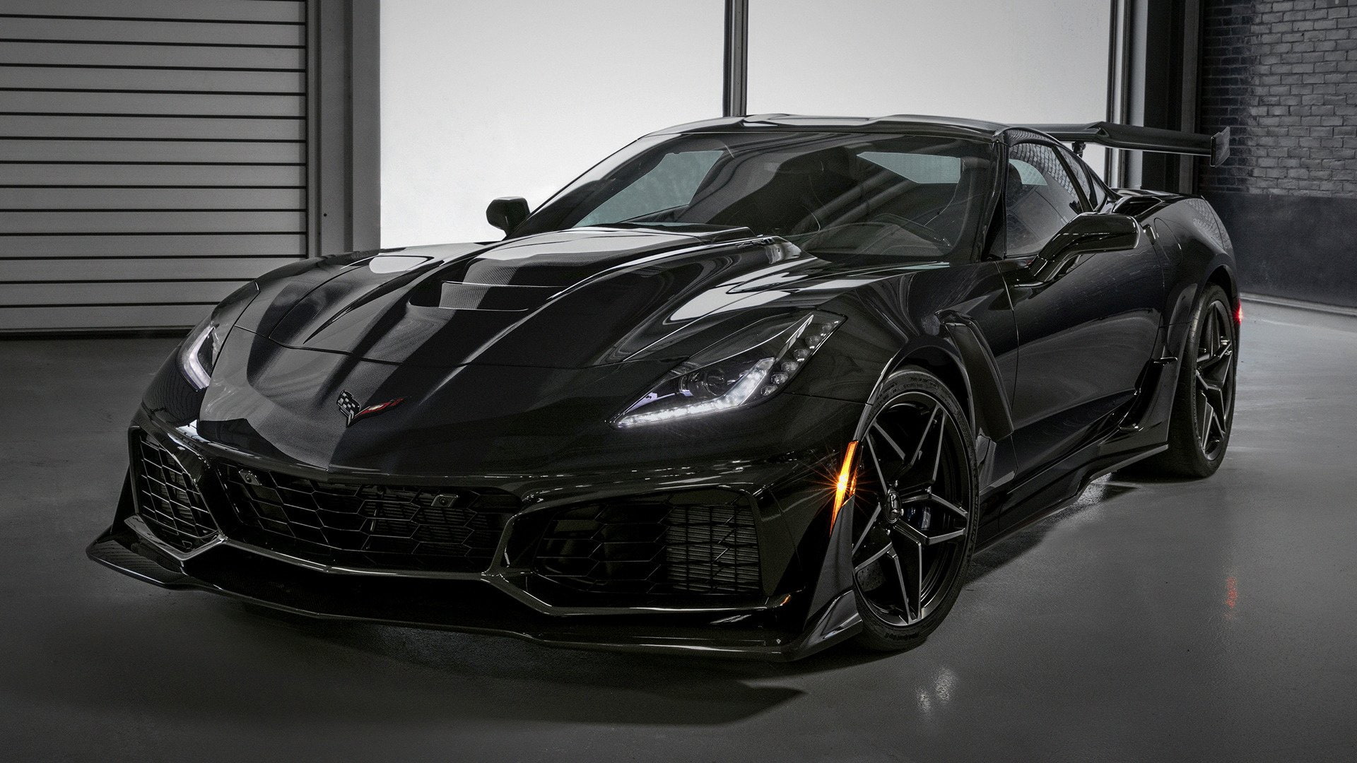 Sport Car, 1080P, Chevrolet Corvette ZR1, Car, Chevrolet, Supercar, Black Car, HD Wallpaper