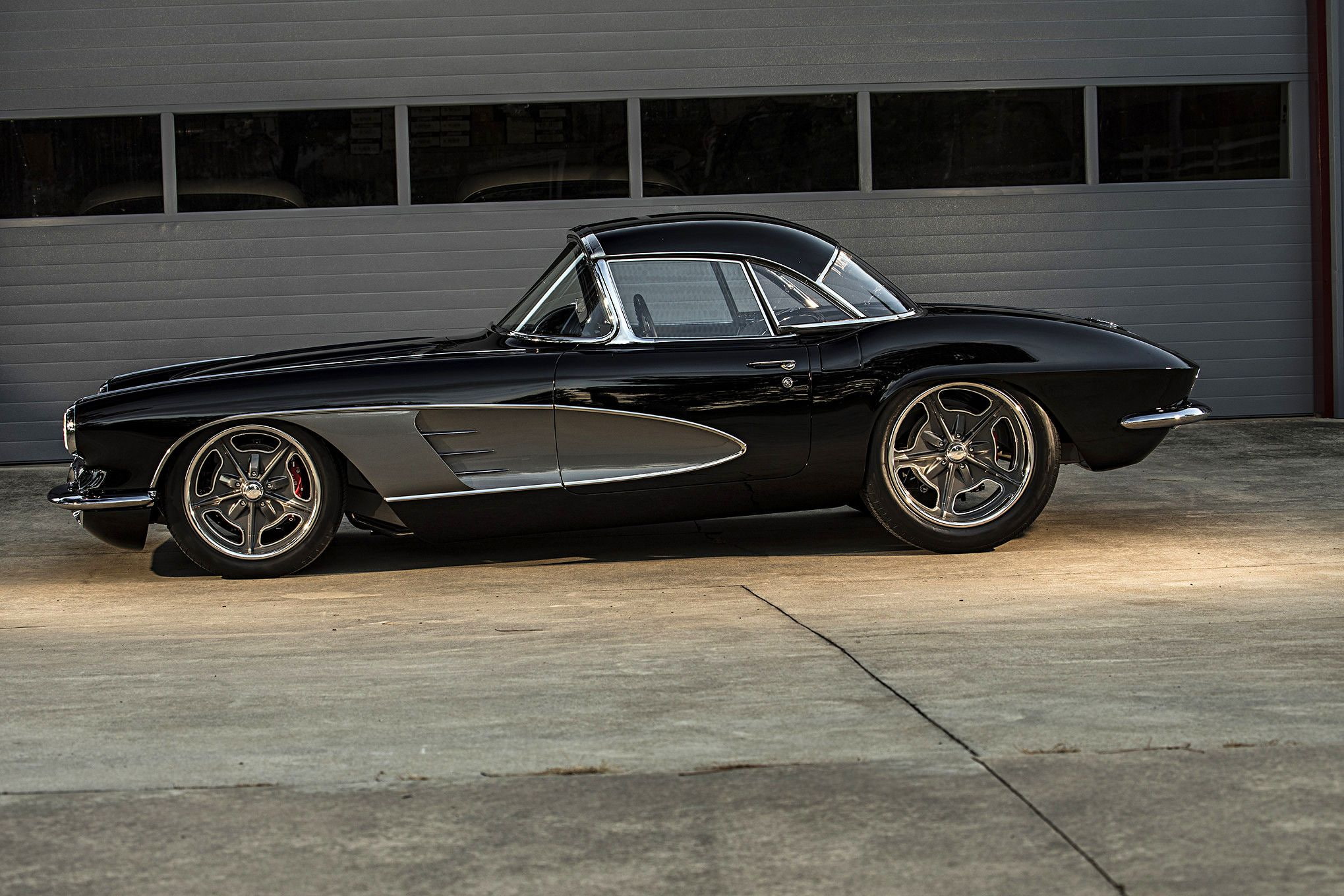 1961, rod, 1080P, hotrod, vehicle, car, automobile, auto, chevrolet, corvette, custom, hot, streetrod, HD Wallpaper