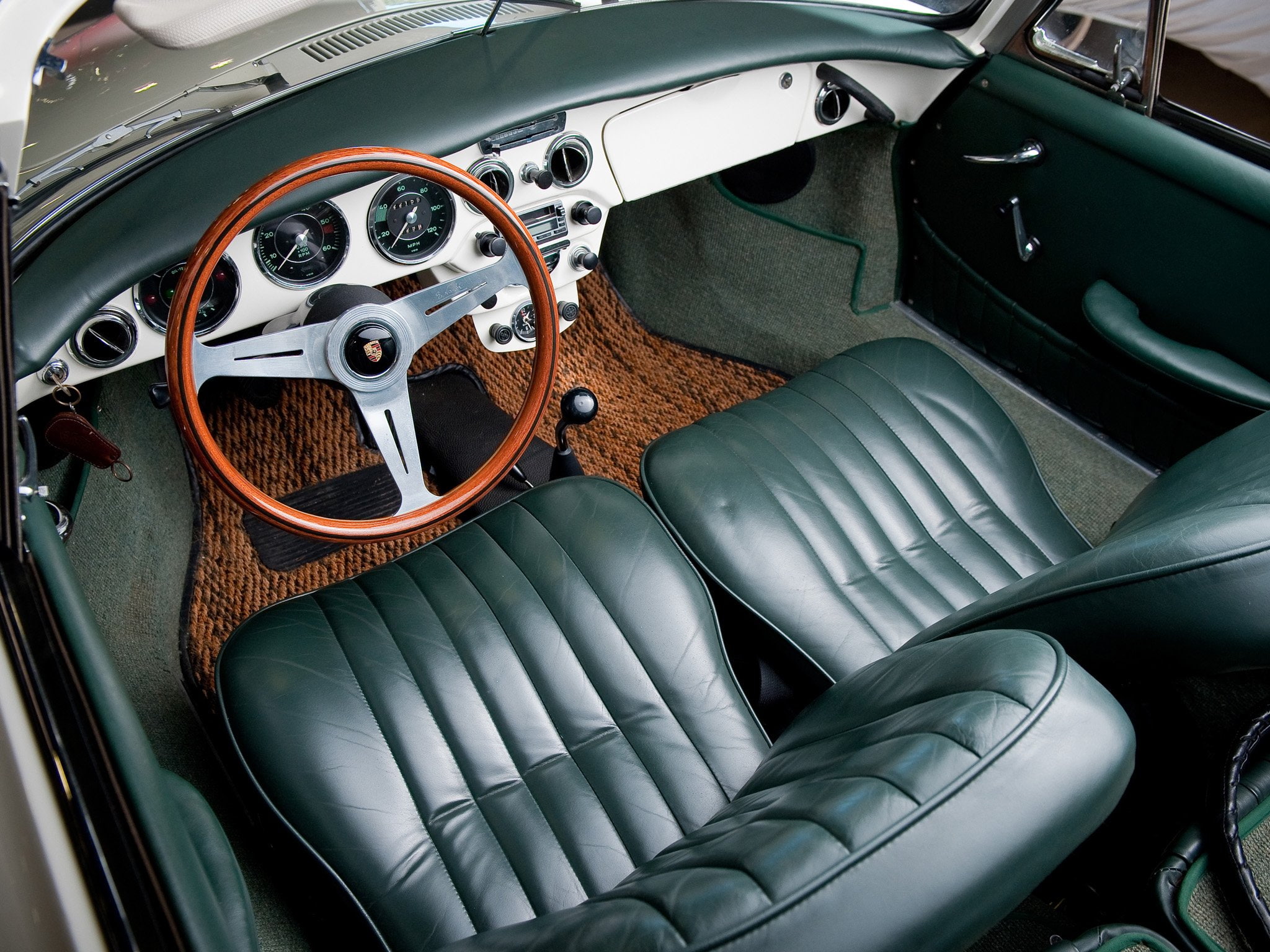 interior, 1600, classic, 1963 65, cabriolet, porsche, 1080P, 356c, HD Wallpaper