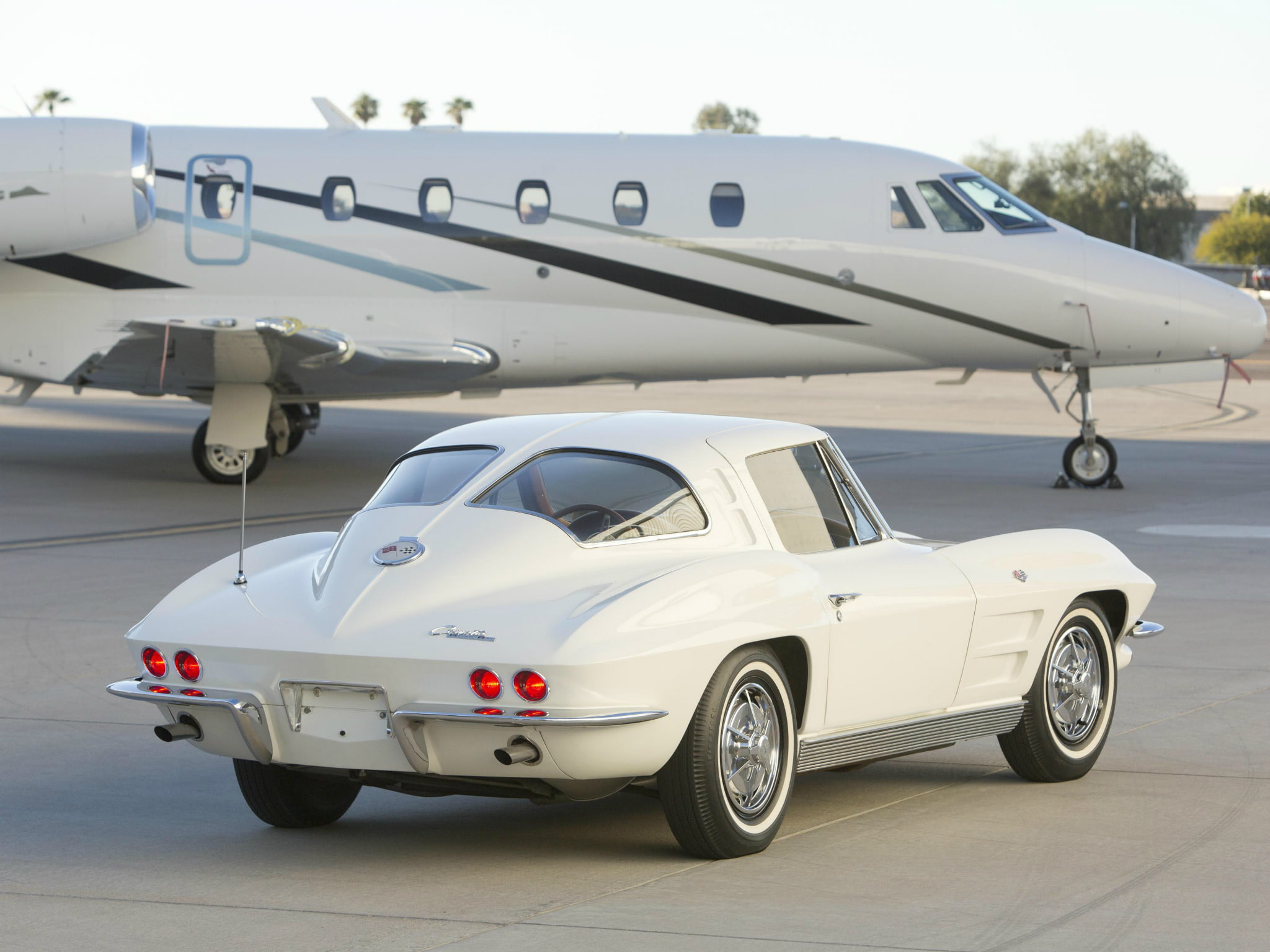 stingray, jet, 1080P, corvette, classic, l76, c 2, 1963, supercar, chevrolet, 340hp, 327, muscle, HD Wallpaper
