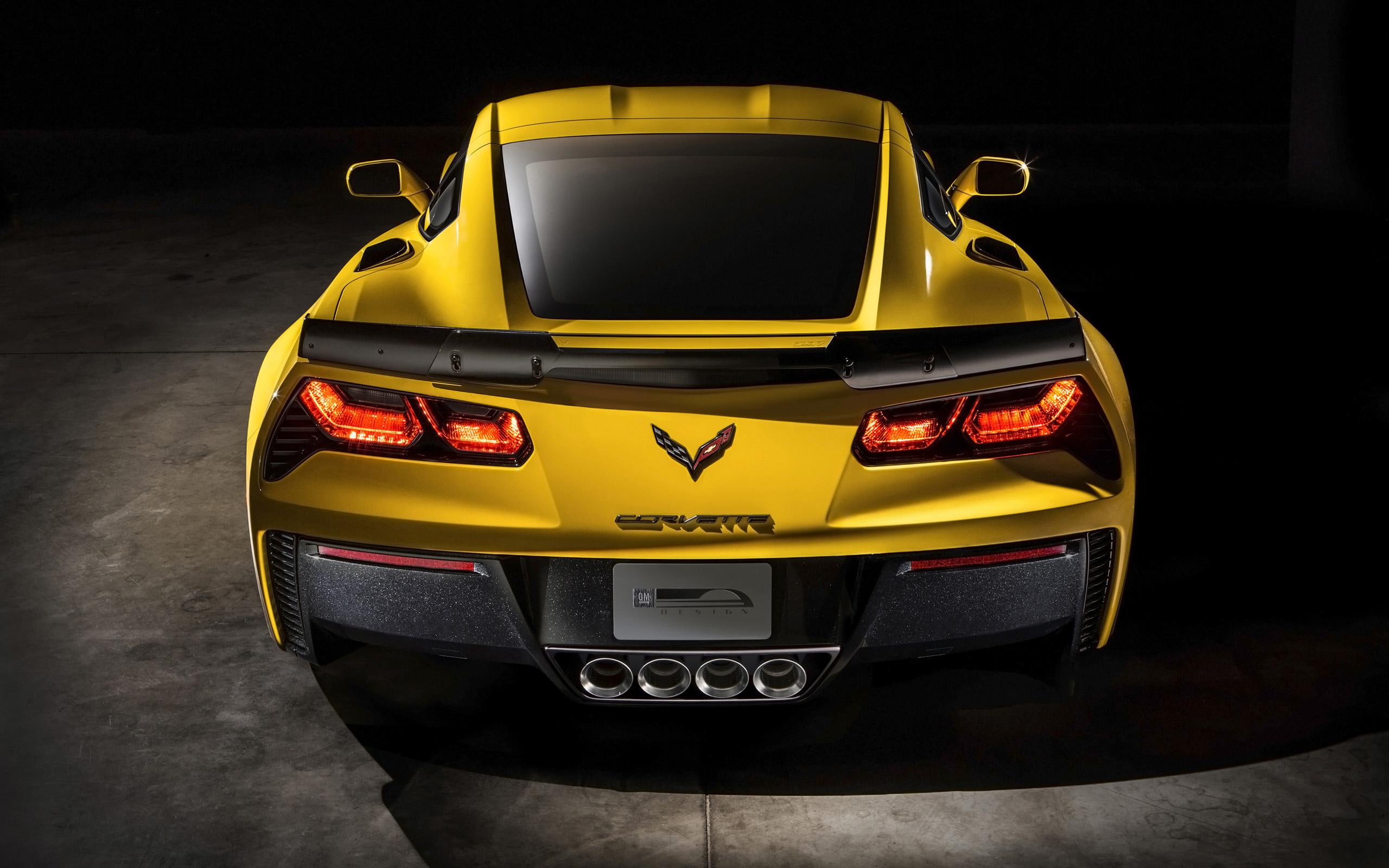 sting, z, ray, 2015, corvette, cars, 2K, yellow, chevrolet, HD Wallpaper