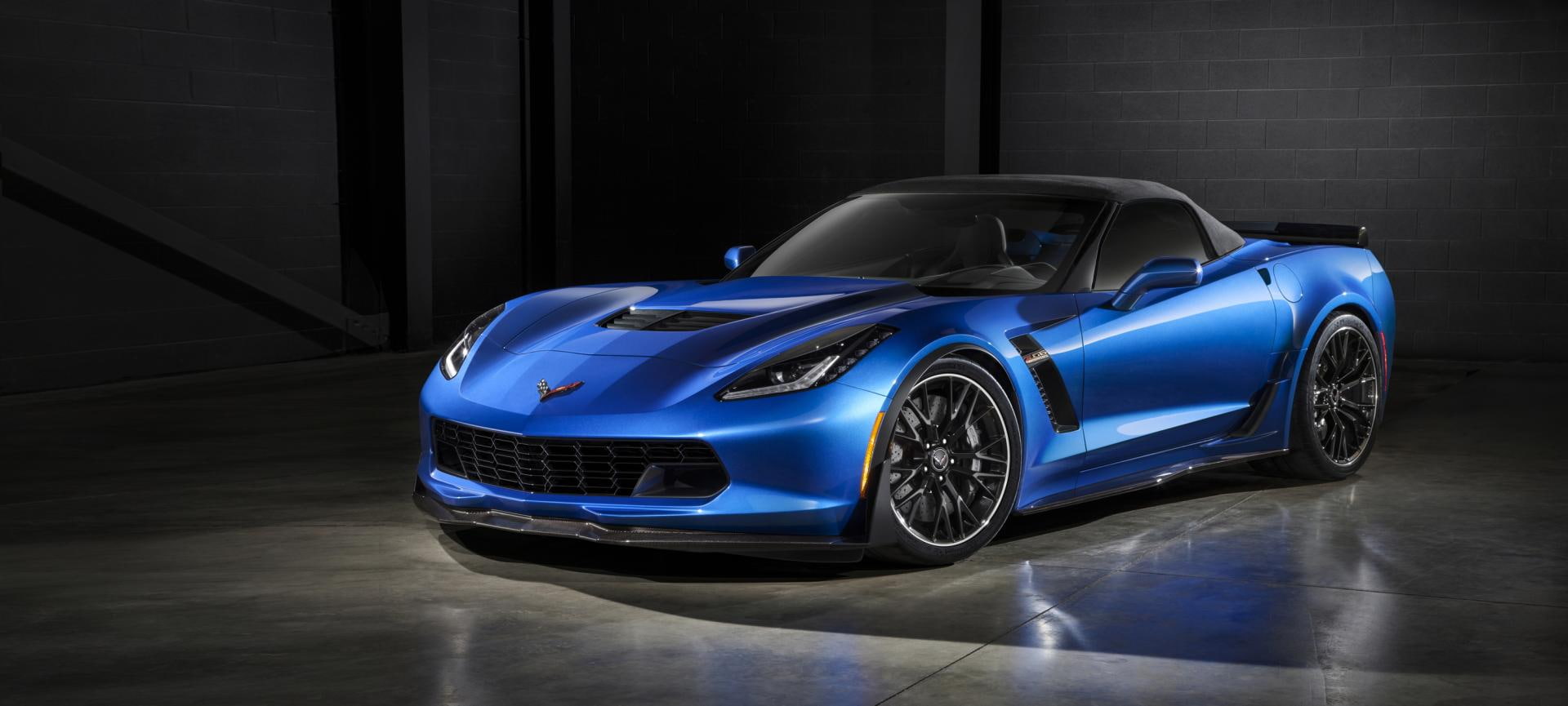 shiny, vintage car, garage, sports car, silver colored, no people, chevy, mode of transportation, transportation, car, blue, corvette, built structure, HD Wallpaper