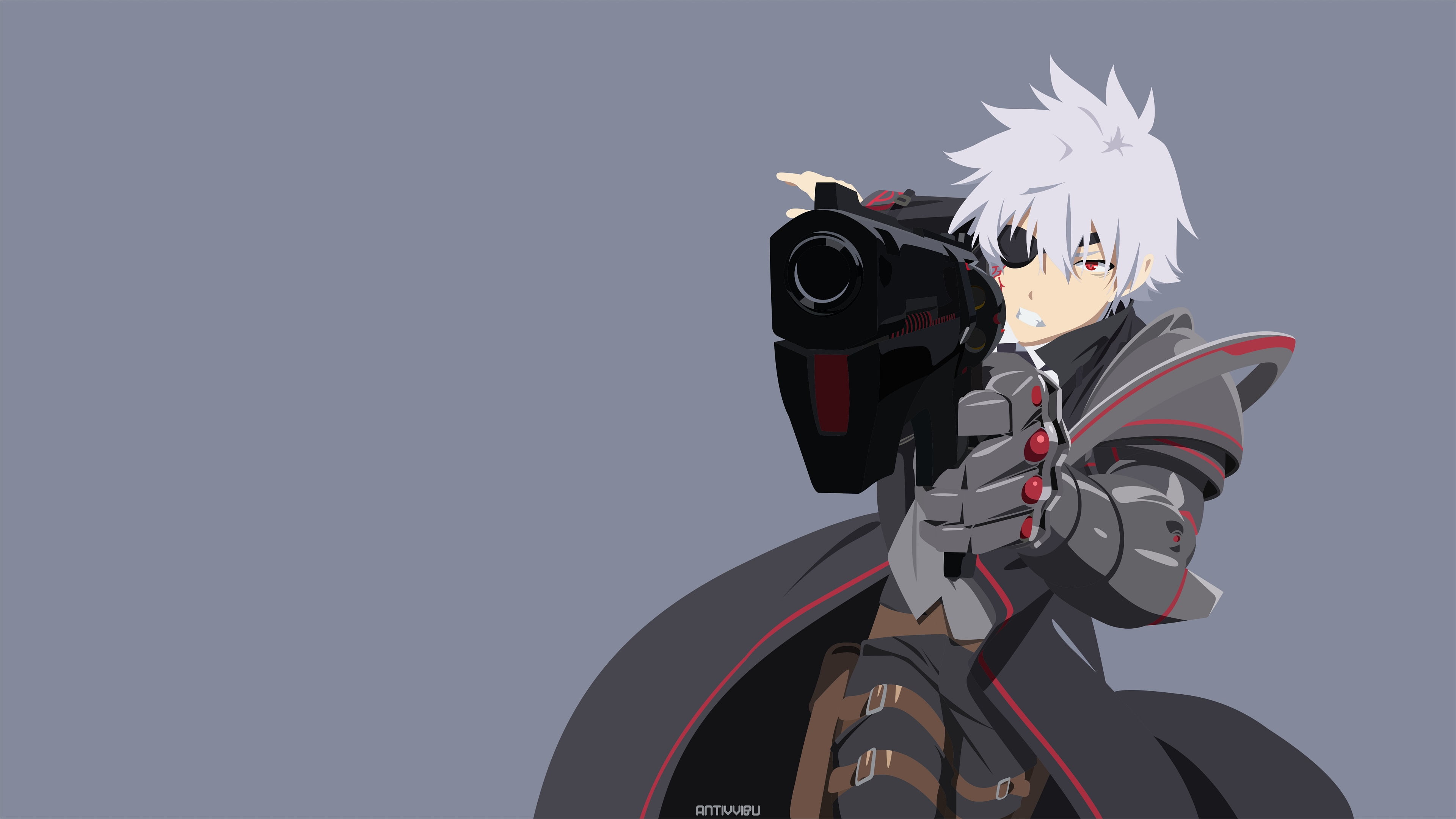 Arifureta, minimalism, 4K, anime, anime boys, Hajime Nagumo, HD Wallpaper